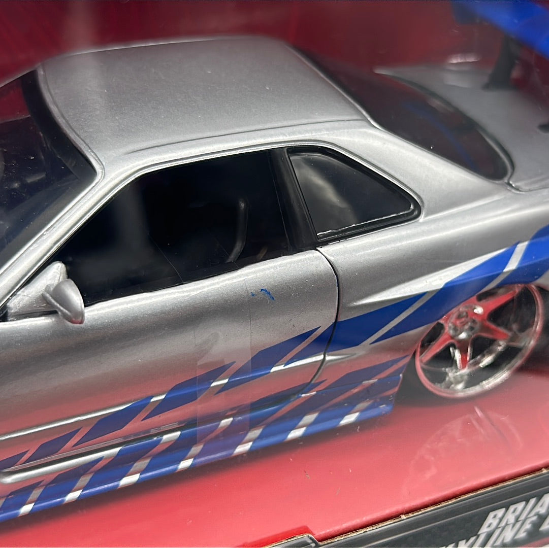 Jada 1:24 Scale - Fast and Furious - Brian’s Nissan Skyline GT-R (BNR34)