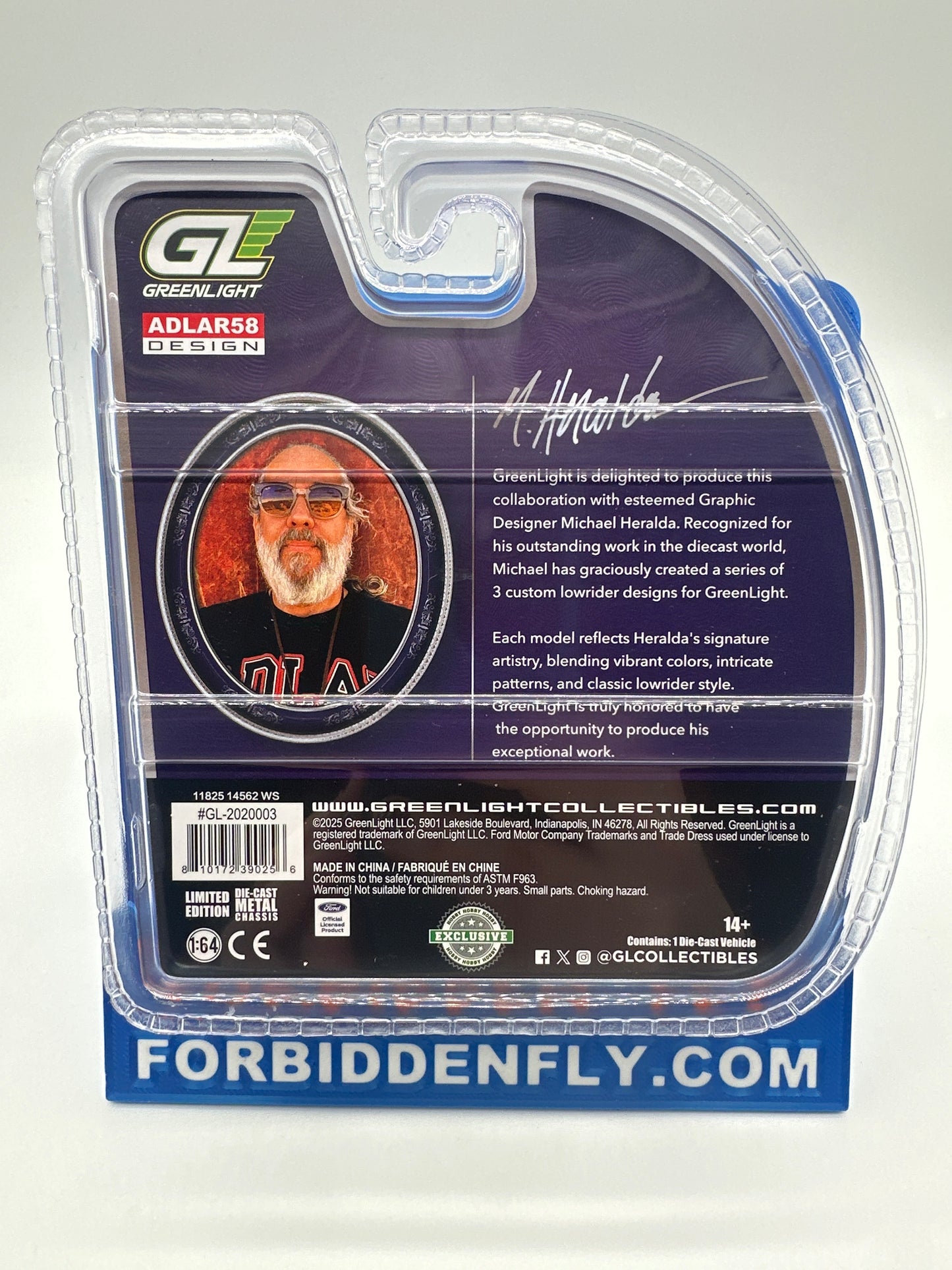 GreenLight - 2026 Hobby Exclusive Artisan Collection Lowrider - #2020003 - Michael Heralda Adlar58 Design 1973 Ford Thunderbird - Chase Edition