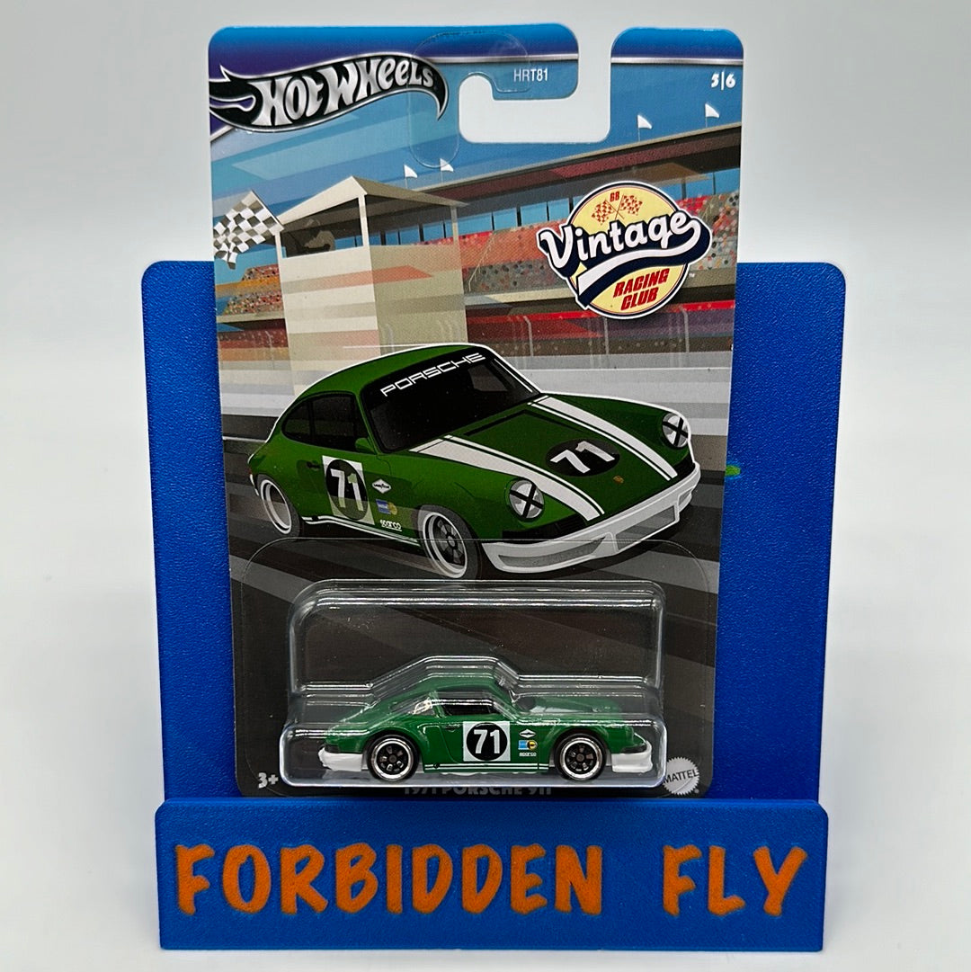 Hot Wheels Silver Series - 2024 Vintage Racing Club Series 1 - 1971 Porsche 911 - Green