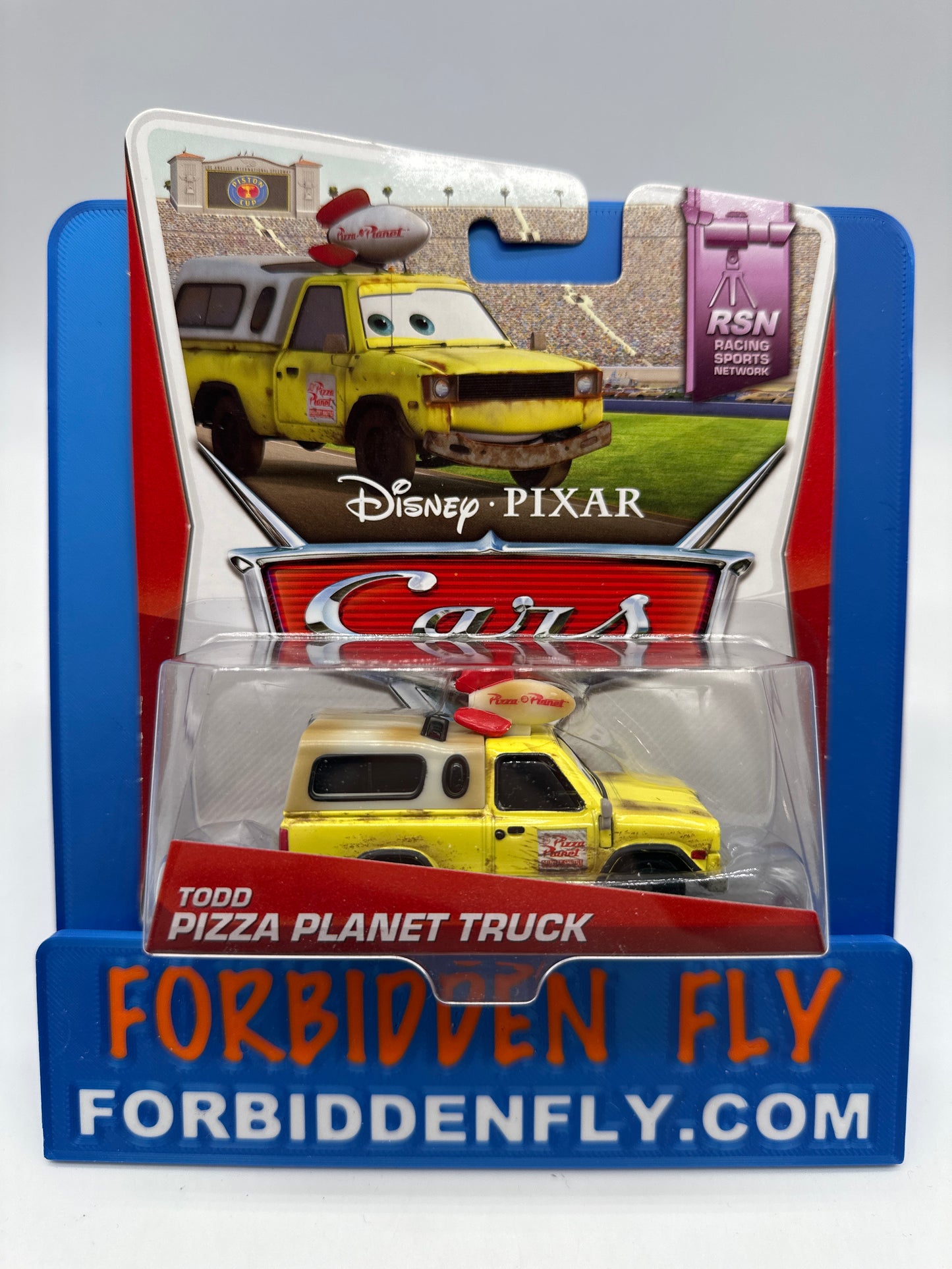 Disney Pixar Cars Movie - Racing Sports Network Series - Todd Pizza Planet Truck