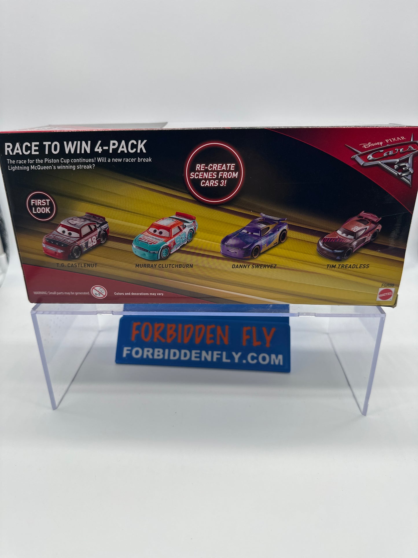 Disney Pixar Cars Movie - Target Exclusive Race to Win (Four) 4 Pack - T.G. Castlenut, Murray Clutchburn, Danny Swervez, Tim Treadless