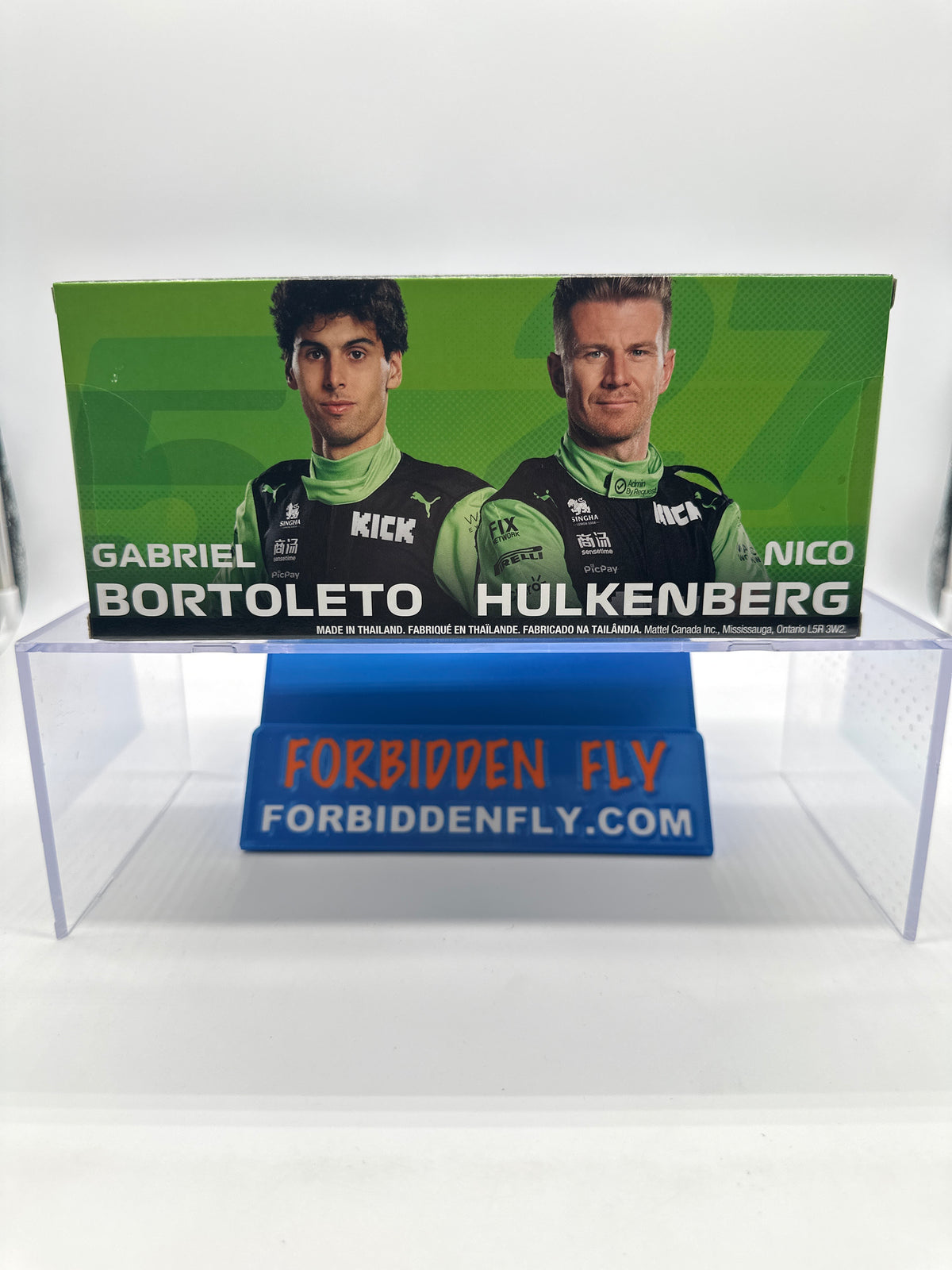 Hot Wheels 2025 Formula 1 Premium Series - Two Pack - Kick Sauber Formula 1 One (F1) Team (#27 Nico Hulkenberg & #5 Gabriel Bortoleto)