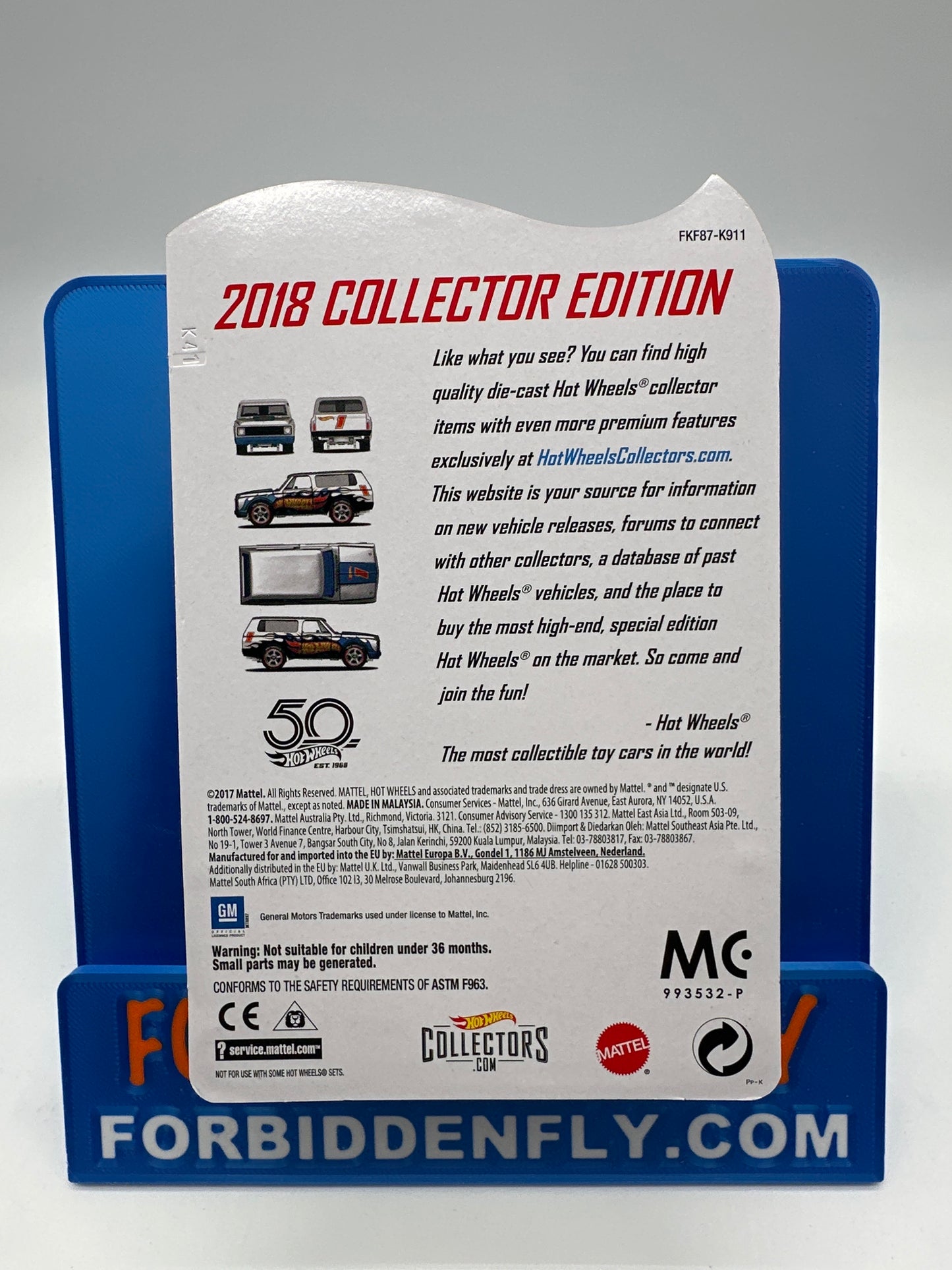 Hot Wheels Mail In - 2018 Factory Sticker Collector Edition Zamac #1 - ‘70 Chevy Blazer