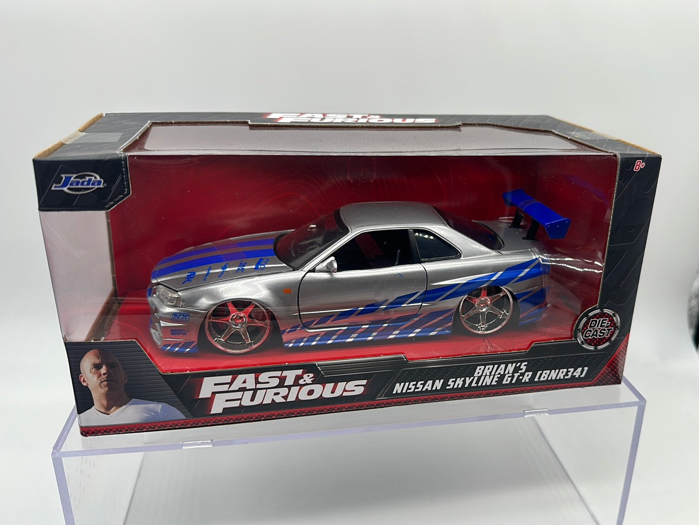 Jada 1:24 Scale - Fast and Furious - Brian’s Nissan Skyline GT-R (BNR34)
