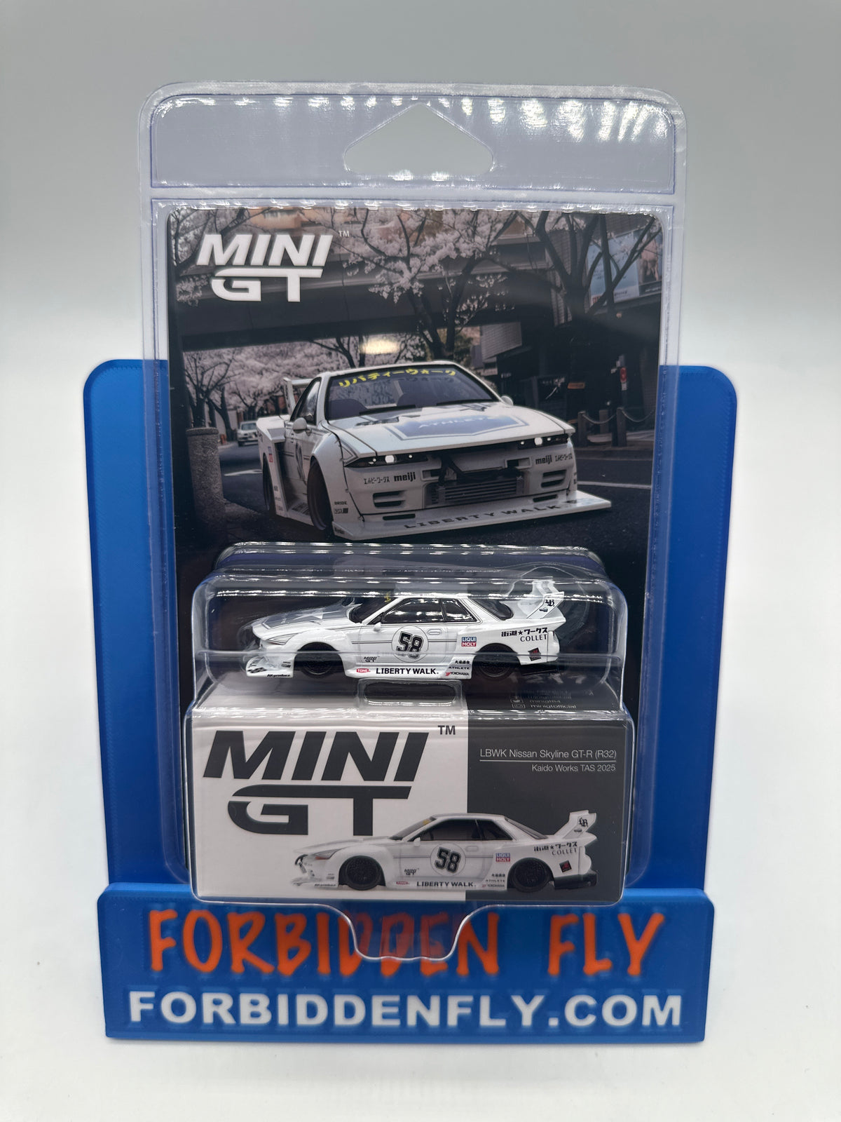 Mini GT Regular Release #1217 - LBWK Nissan Skyline GT-R (R32) - Kaido Works TAS 2025