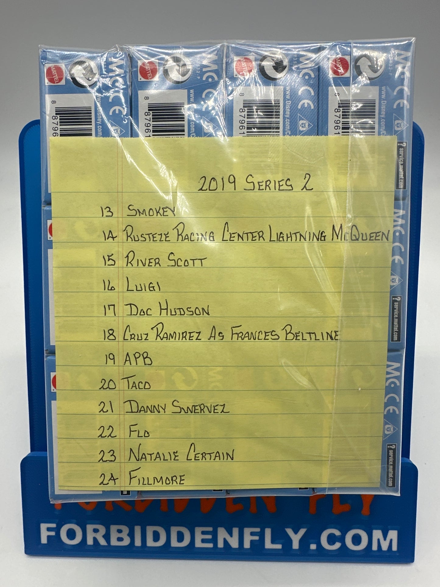 Disney Pixar Cars Movie Metal Mini Racers - 2019 Series 2 (Baby Blue Box) - Complete set of 12 (unopened)