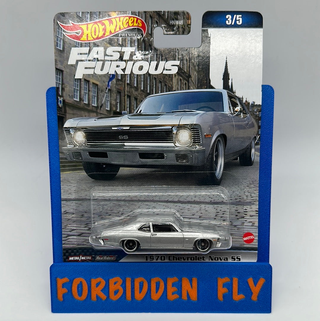 Hot Wheels Premium - Retro Entertainment Fast & Furious 2023 Mix D Single - #3/5 - 1970 Chevrolet Nova SS
