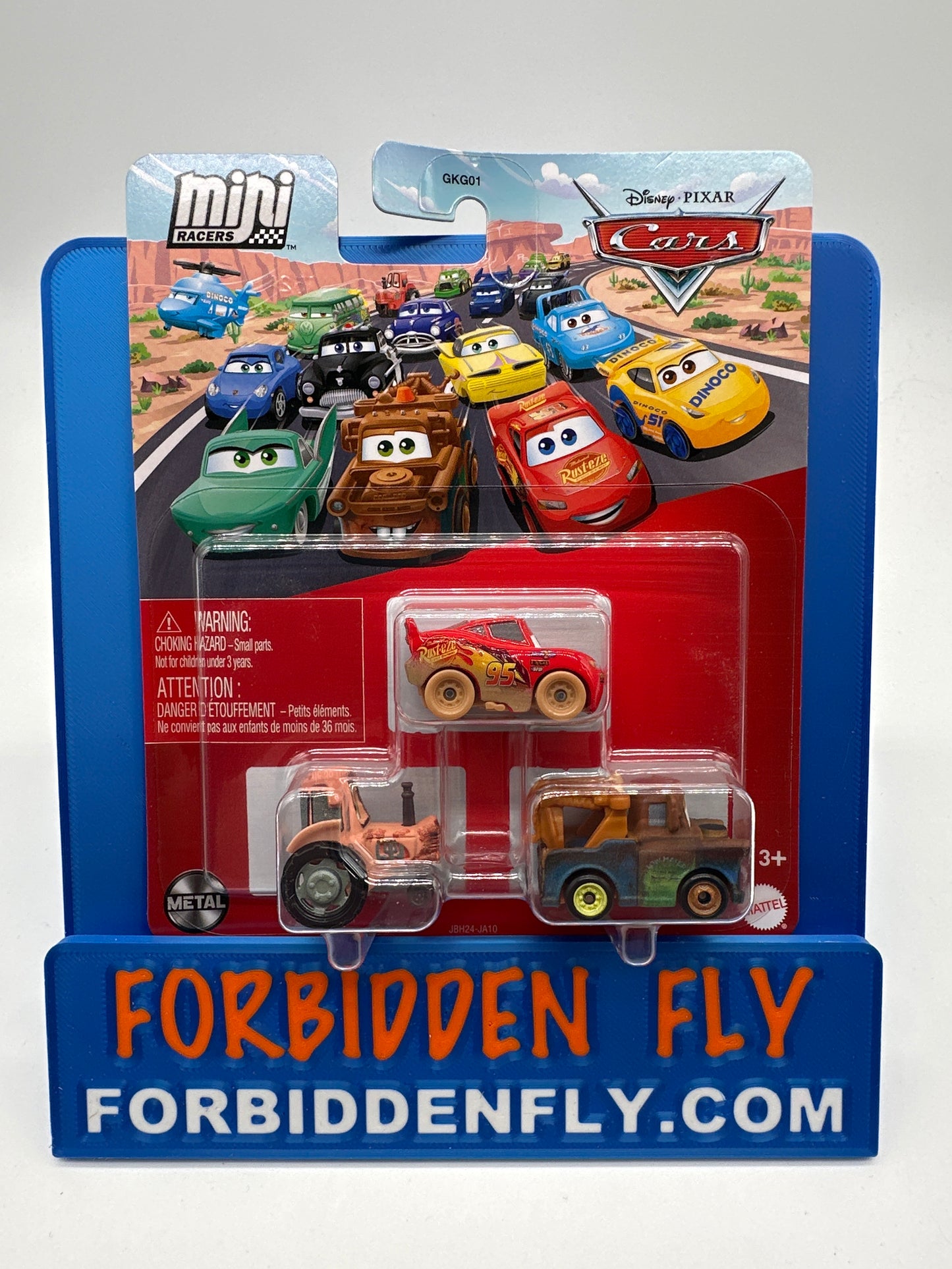 Disney Pixar Cars Movie - 2025 Metal Mini Racers 3 Pack - Muddy McQueen, Tractor, Mater