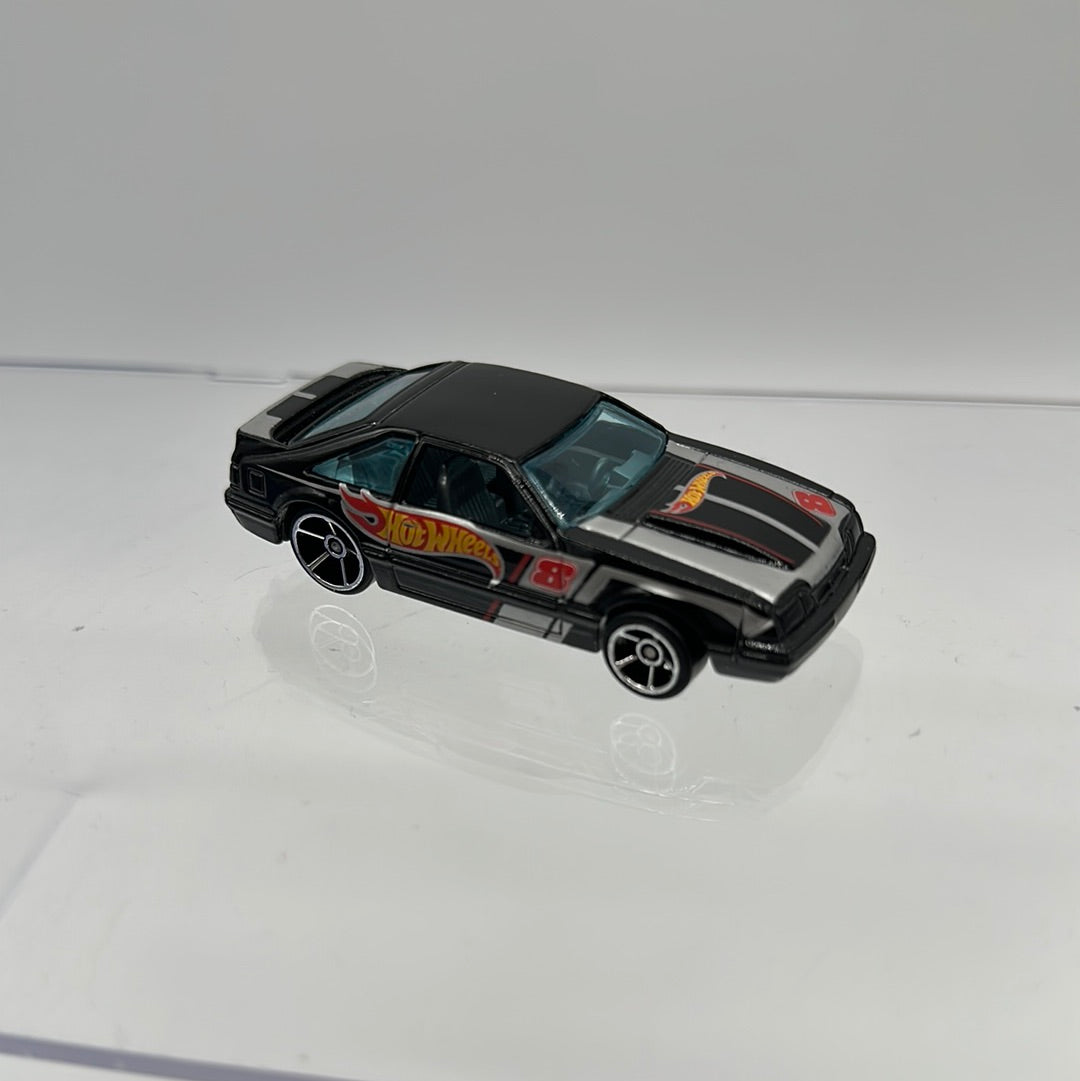 Hot Wheels 2012 Mystery Models Baggie - Black Race Team ‘92 Ford Mustang Foxbody - Loose