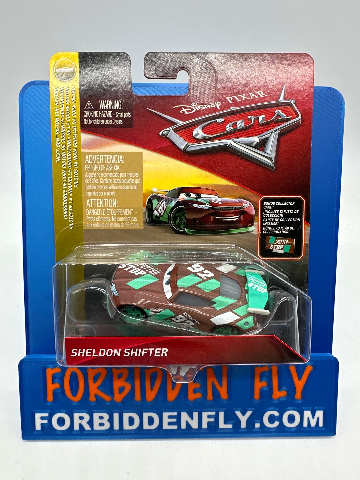Disney Pixar Cars Movie - Cars Next Gen Series - Sheldon Shifter #92 w/ Bonus Collector Card