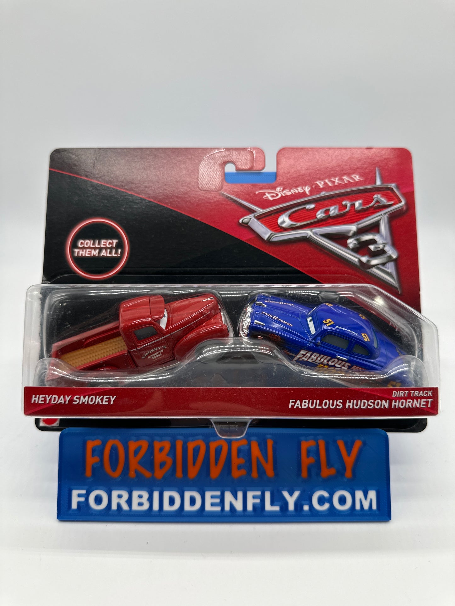 Disney Pixar Cars Movie - Cars 3 (Two) 2 Pack - Heyday Smokey & Dirt Track Fabulous Hudson Hornet