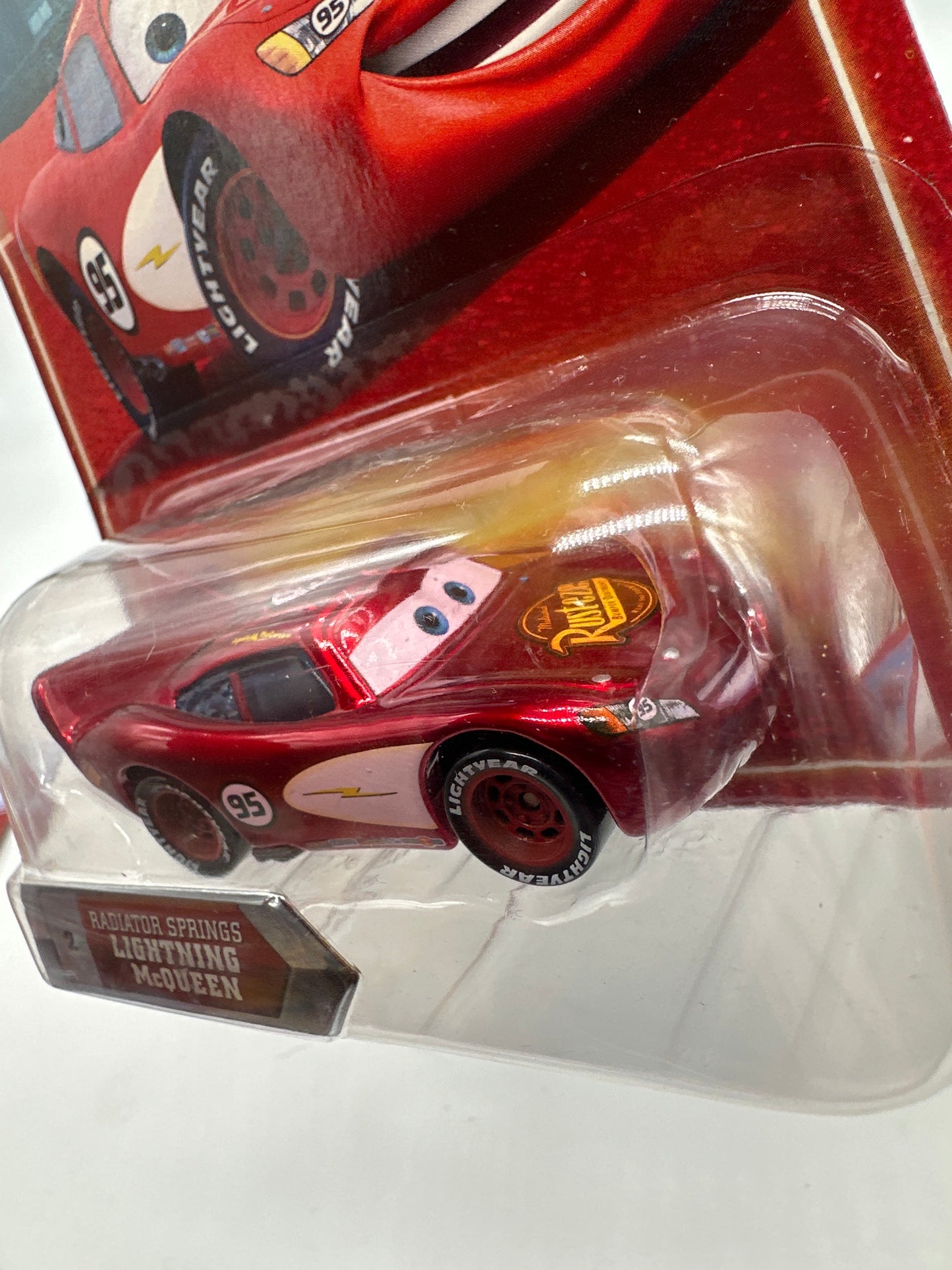 Disney Pixar Cars Movie - Final Lap Collection Series - (Pink Decal) Radiator Spring Lightning McQueen