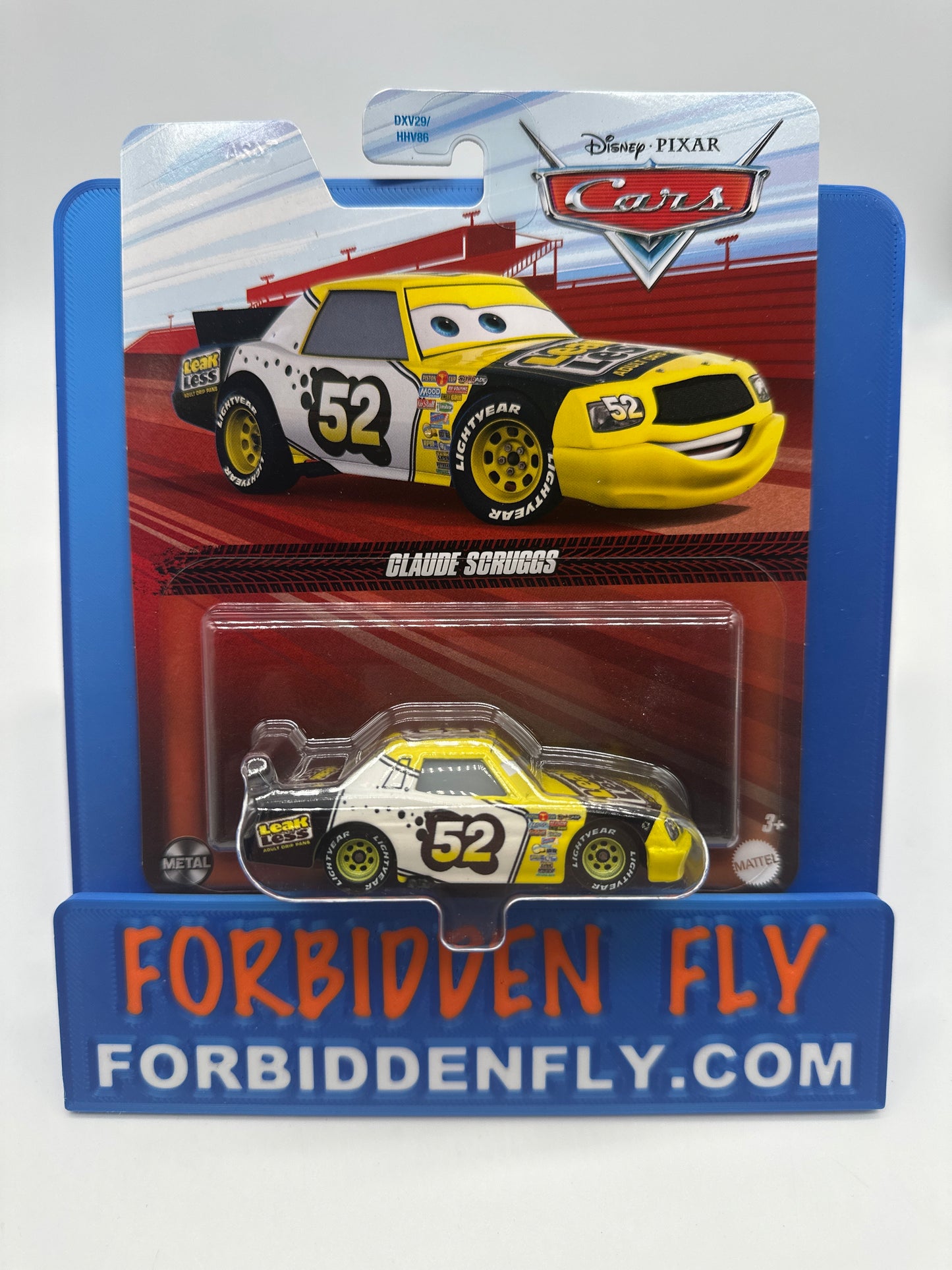 Disney Pixar Cars Movie - 2024 Release - Piston Cup Racer #52 (Leak Less) Claude Scruggs