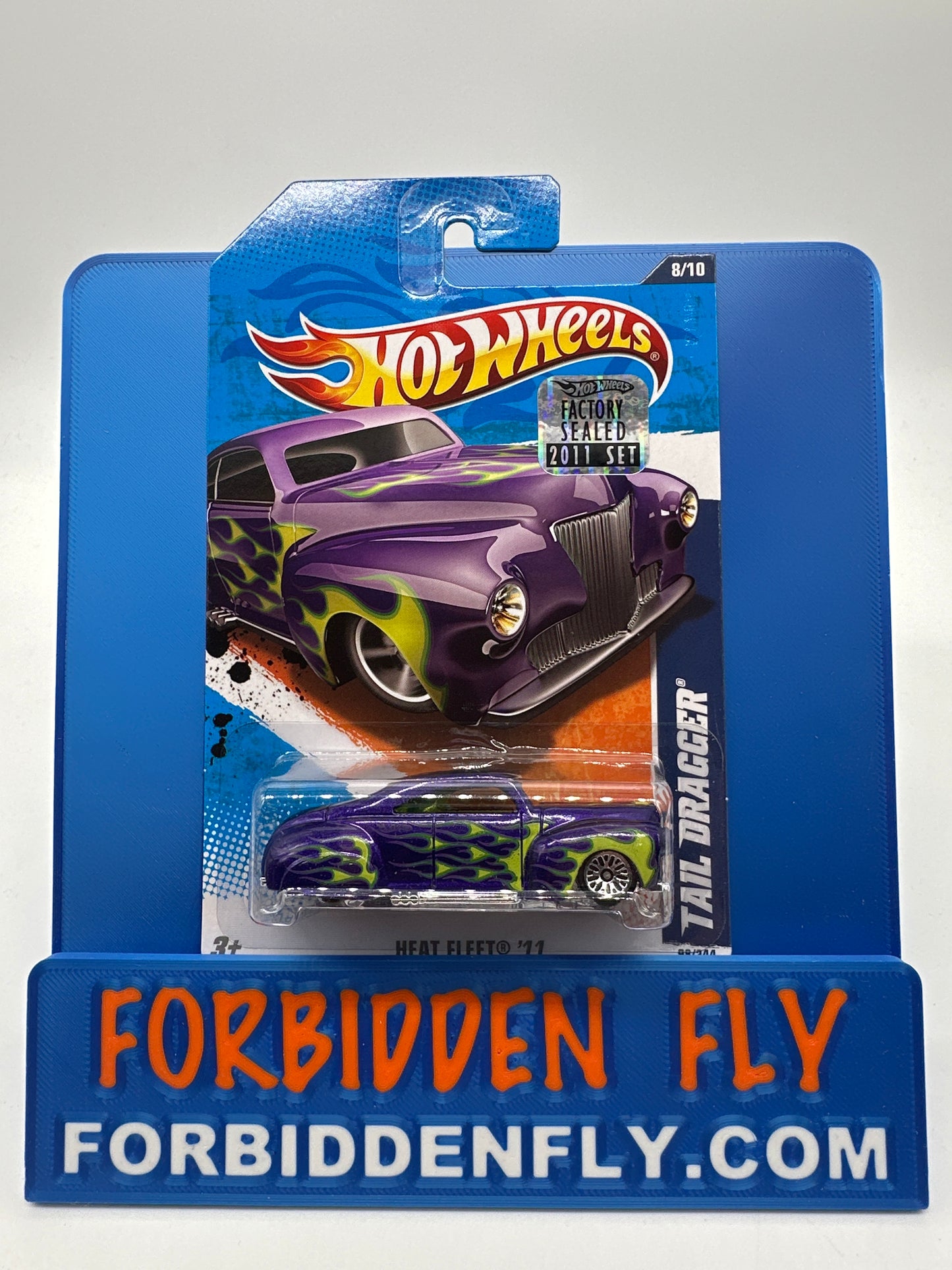 Hot Wheels 2011 Factory Sticker - Tail Dragger - Purple