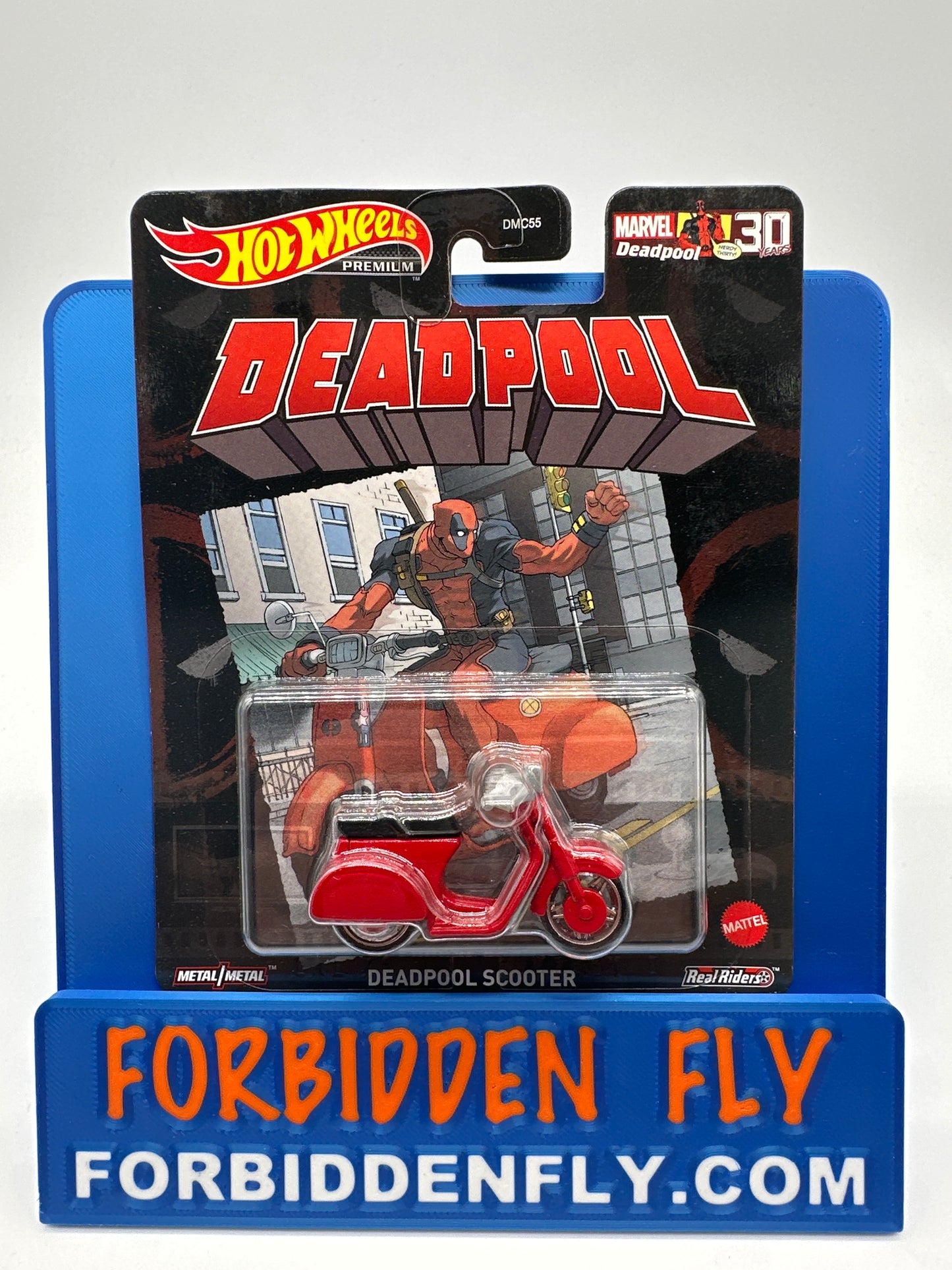 Hot Wheels 2021 Retro Entertainment Premium Single - Marvel Deadpool Scooter