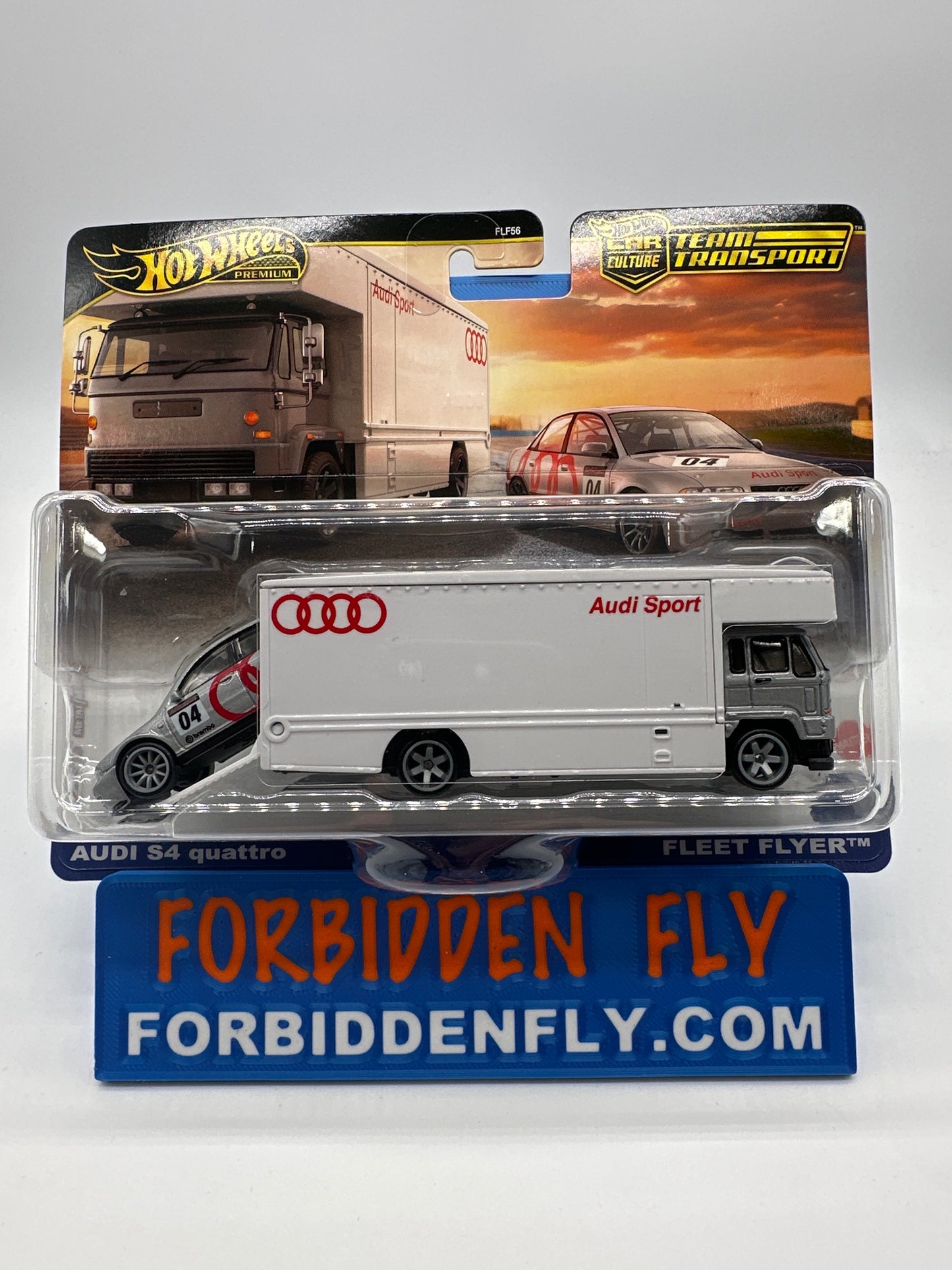 Hot Wheels Car Culture Team Transport - #77 - Audi S4 Quattro & Fleet Flyer