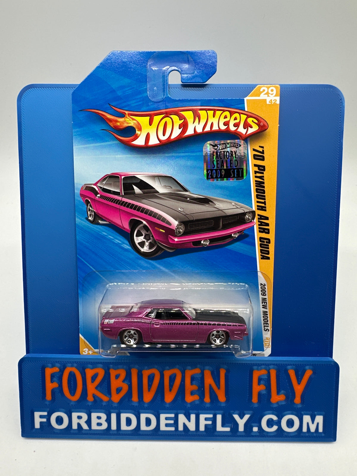 Hot Wheels Mainline - 2009 Factory Stickered - 2009 New Models Series - ‘70 Plymouth AAR Cuda - Lot Of 3