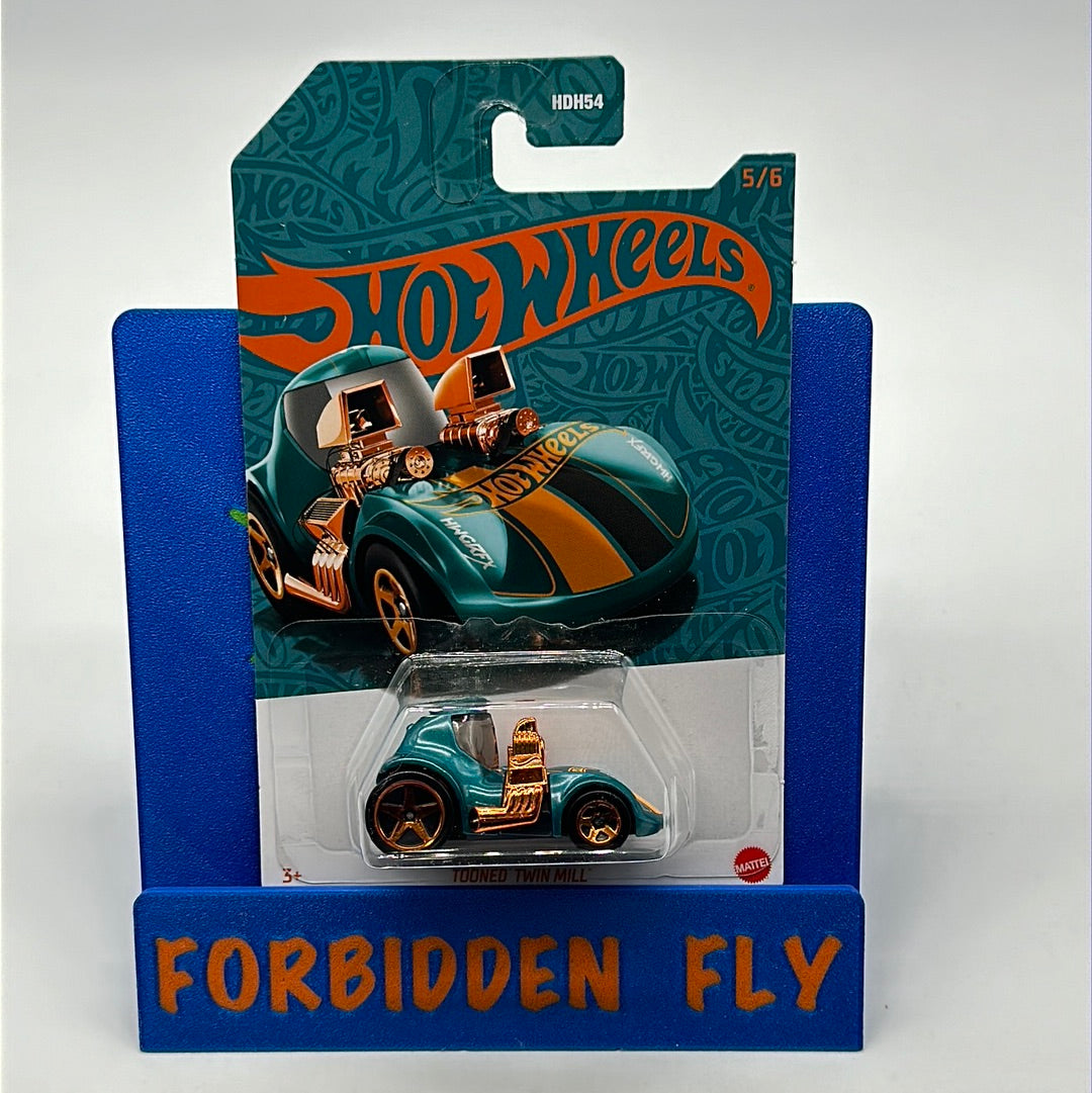 Hot Wheels Mainline - 2024 56th Anniversary - Pearl & Chrome - Mix B - Tooned Twin Mill