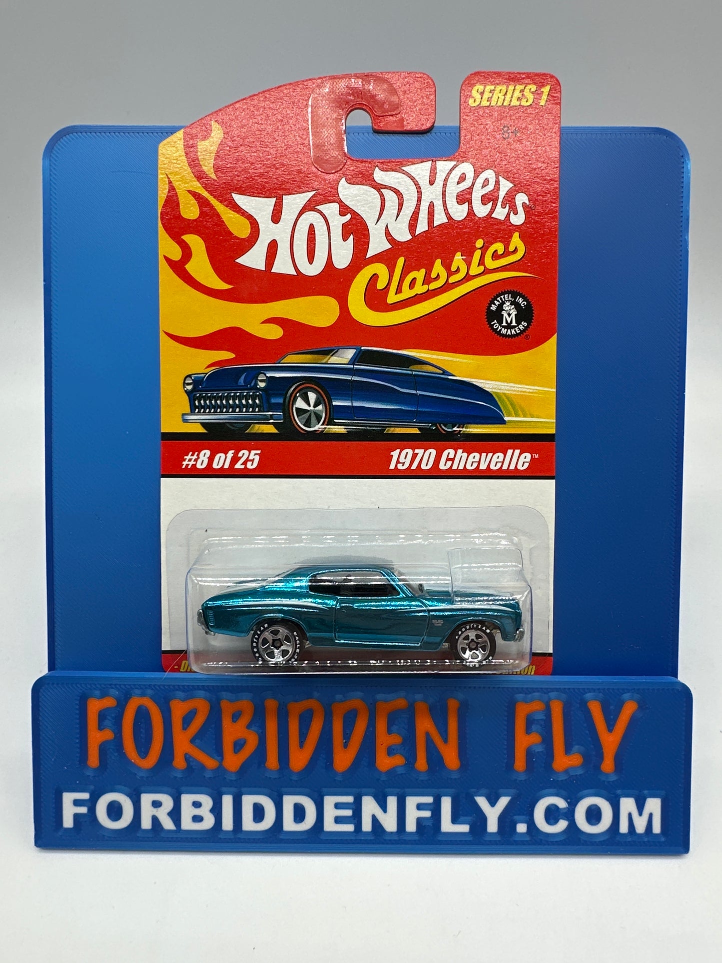 Hot Wheels Classics - Series 1 #8 of 25 - Blue (Teal) 1970 Chevelle