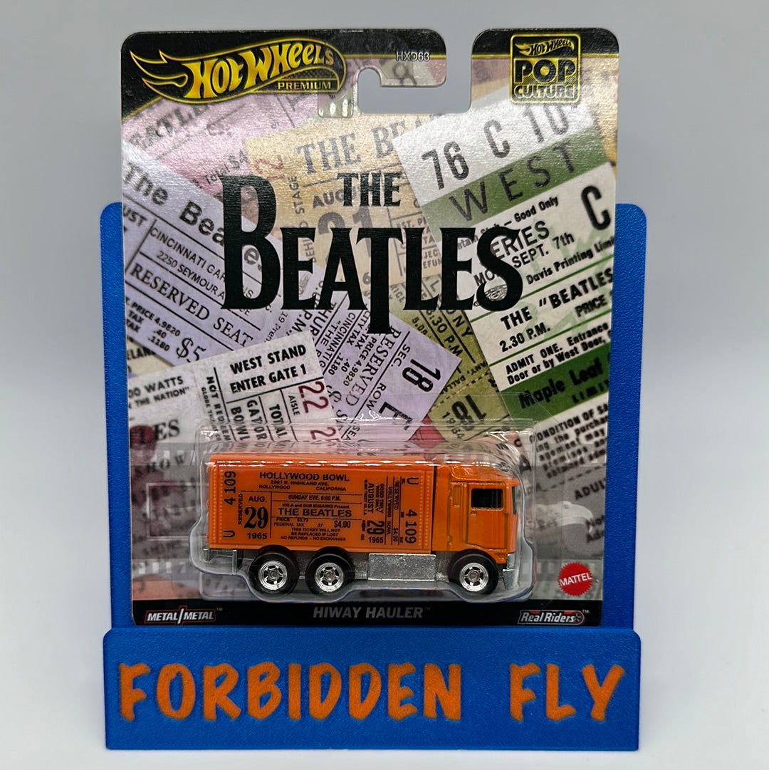 Hot Wheels Premium - Pop Culture 2024 Mix B Single - The Beatles “Ticket Stub” Hiway Hauler - Orange