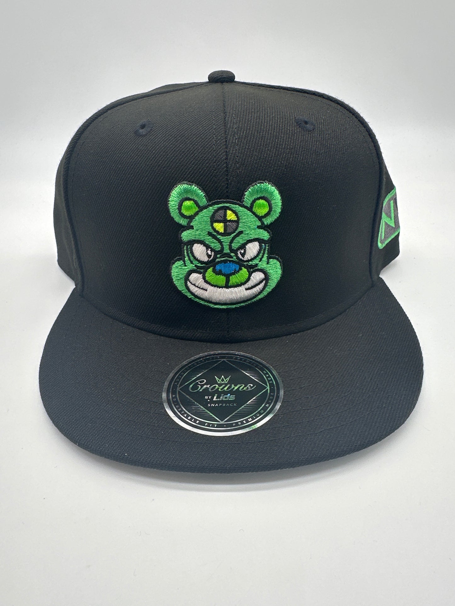 NVRLand Drip - Black & Green Crash Test Gummy Hat (Common)