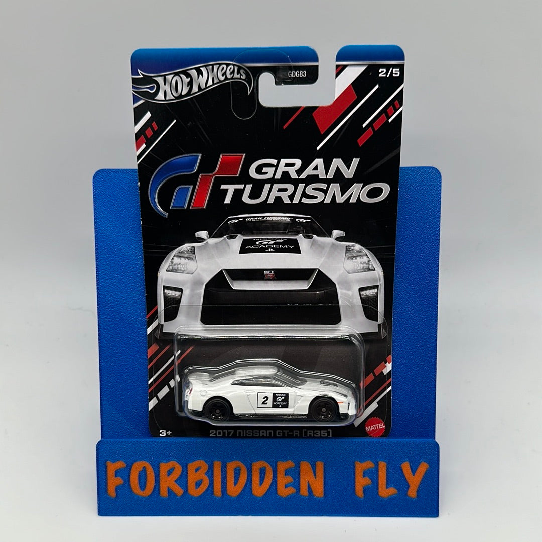Hot Wheels Wal Mart Exclusive - 2024 Gran Turismo Series #2/5 - 2017 Nissan GT-R (R35) - White