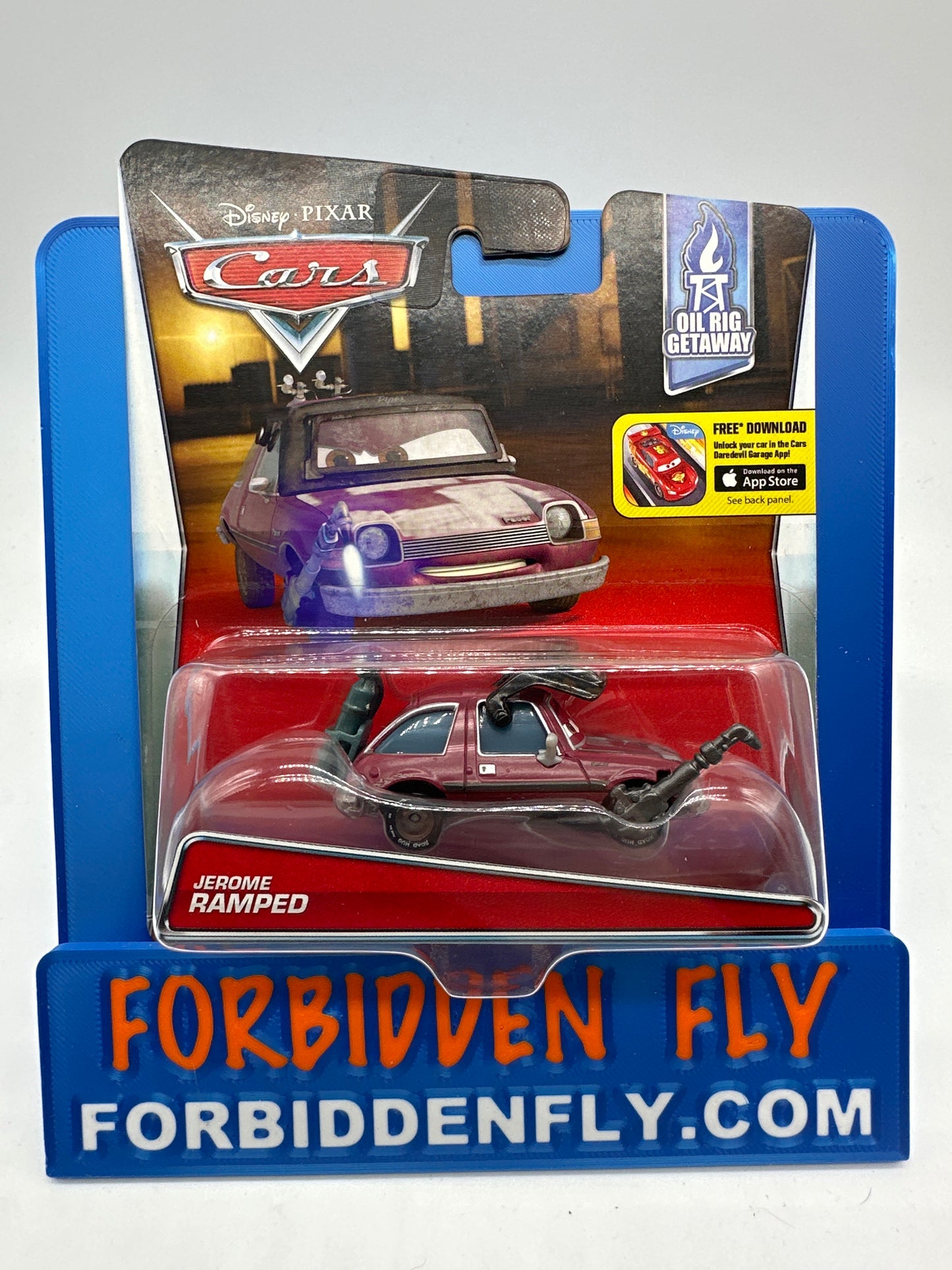 Disney Pixar Cars Movie - Oil Rig Getaway Series - Jerome Ramped