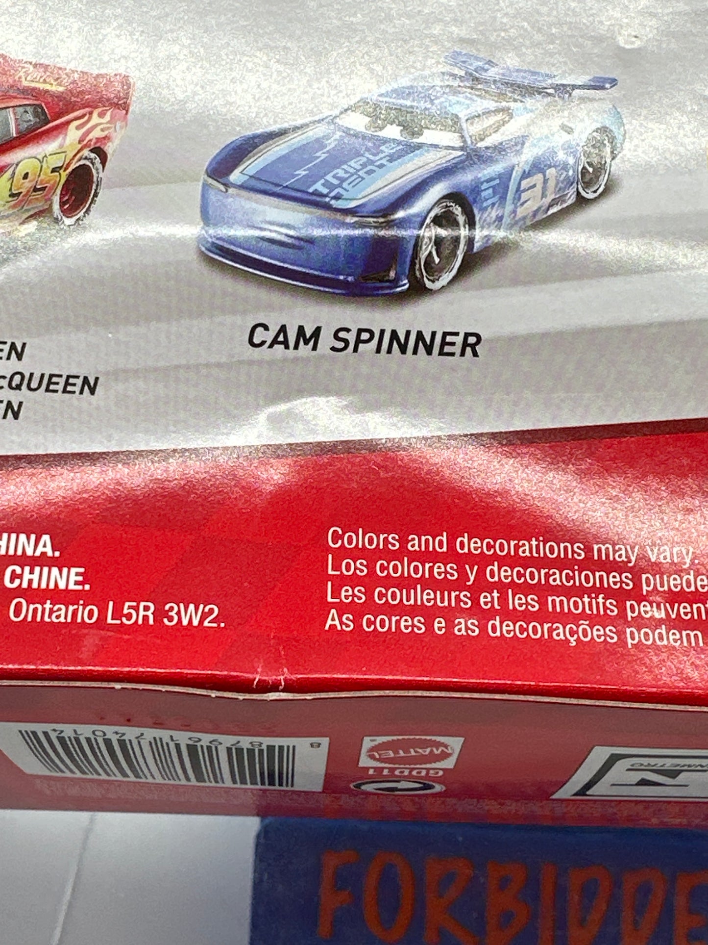 Disney Pixar Cars Movie - Fireball Beach Racing (Four) 4 Pack - Cam Spinner, Sheldon Shifter, Lightning McQueen and Dinoco Cruz Ramirez