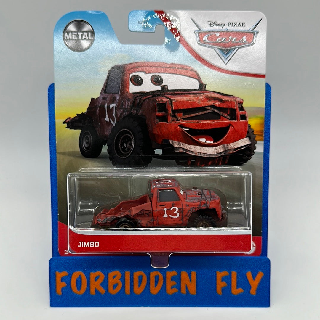 Disney Pixar Cars Movie - Metal Logo Card Release - Cars 3 Thunder Hollow Demo Derby Jimbo