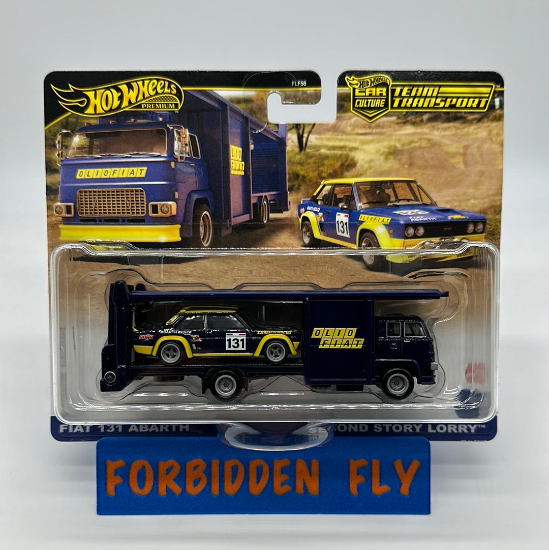 Hot Wheels Car Culture Team Transport - #62 - Fiat 13-1 Abarth & Second Story Lorry