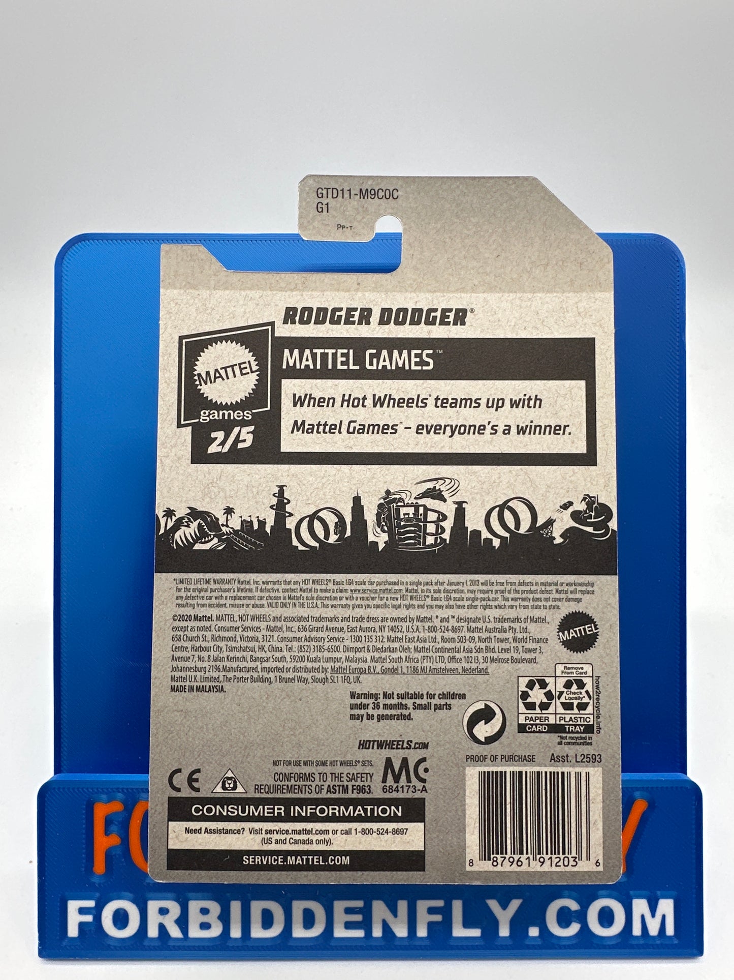 Hot Wheels Super Treasure Hunt - 2021 C Case - (Magic 8 Ball) Rodger Dodger - Super TH Version