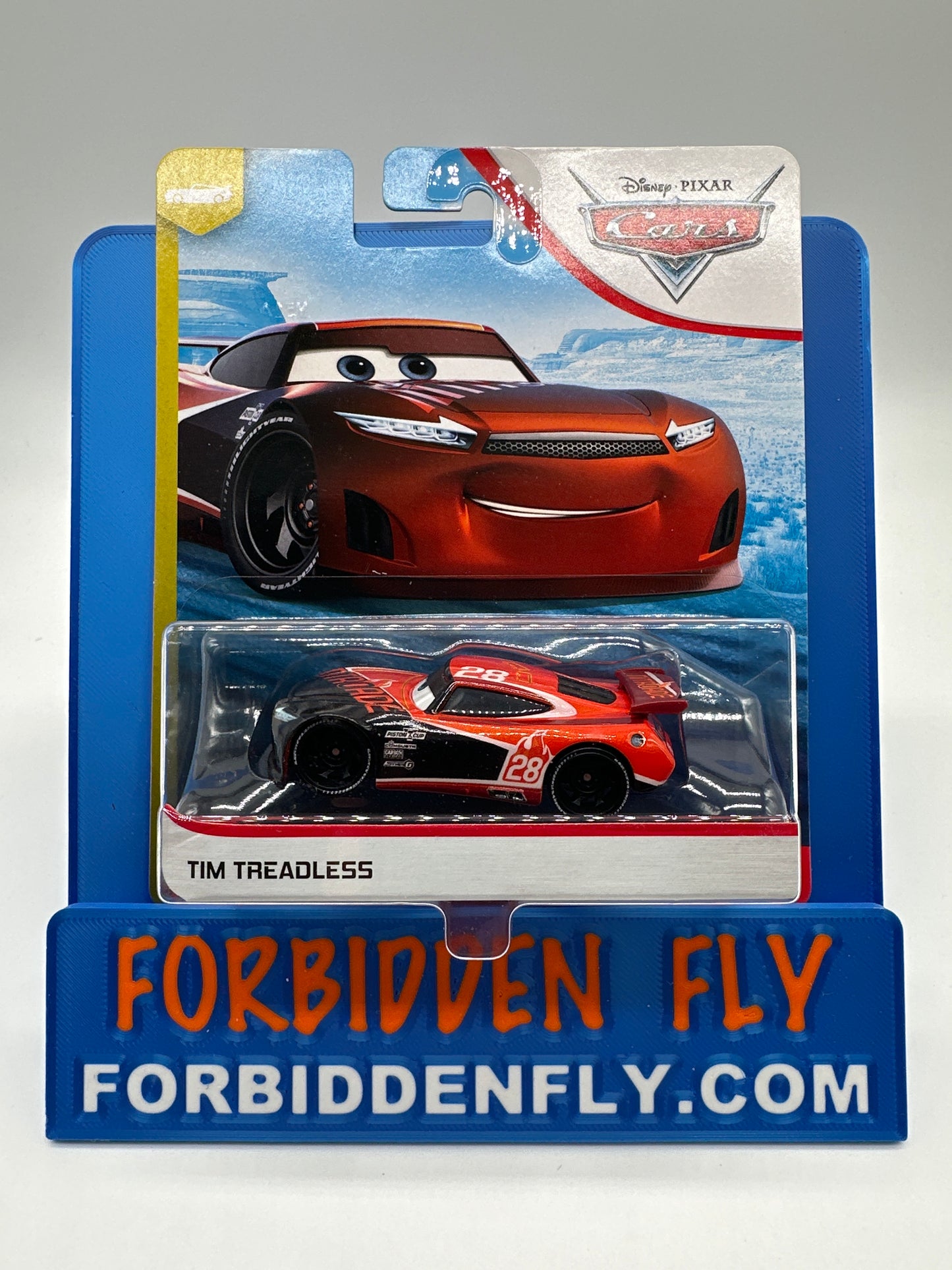 Disney Pixar Cars Movie - Next Gen Piston Cup Racers Series - #28 Tim Treadless (Nitroade)