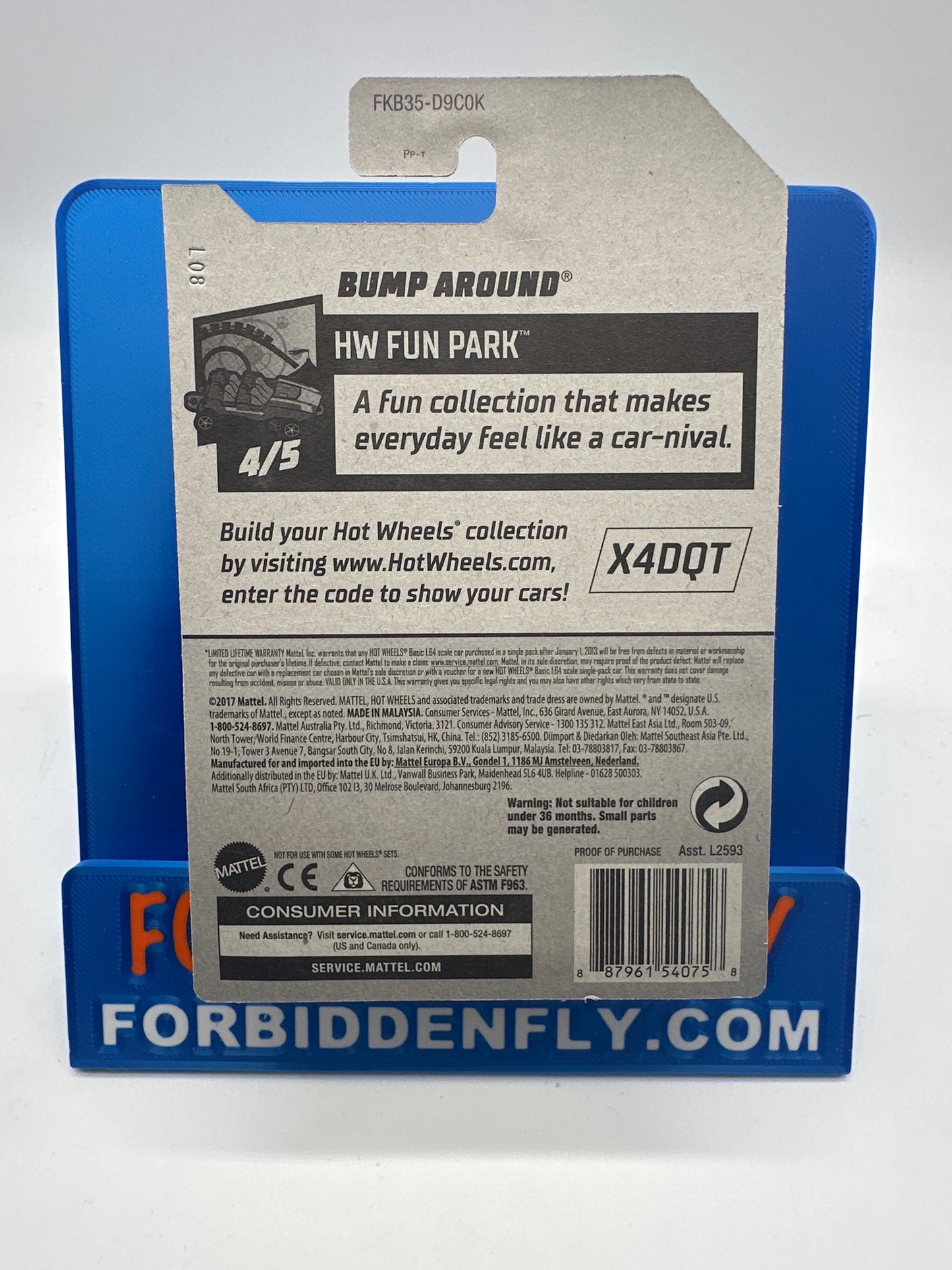 Hot Wheels Regular Treasure Hunt - Factory Stickered 2018 K Case - Bump Around