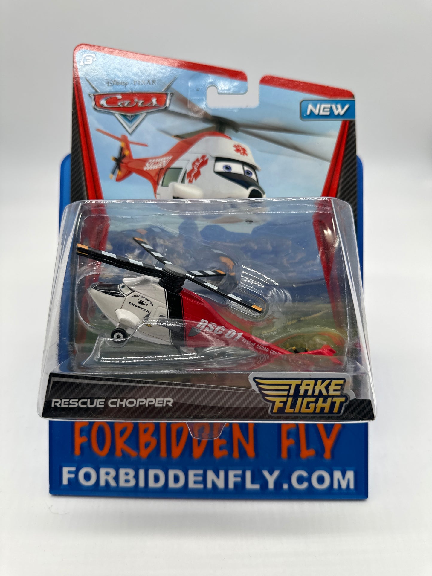 Disney Pixar Cars Movie - Moon Mater Series - Take Flight Rescue Chopper