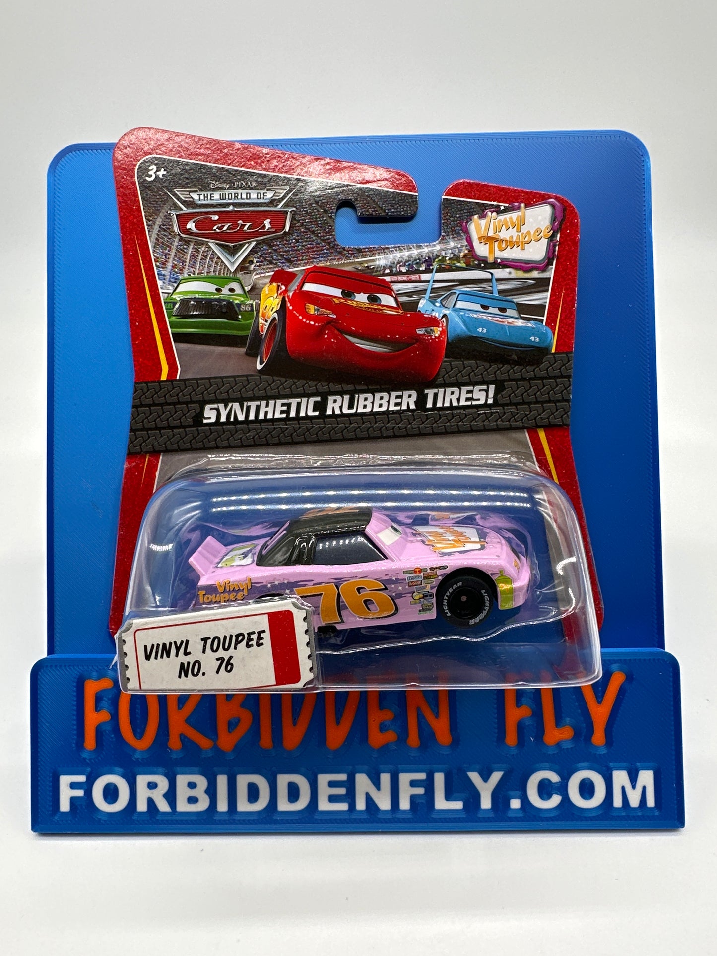 Disney Pixar Cars Movie - Piston Cup Racer w/ Synthetic Rubber Tires #76 Vinyl Toupee