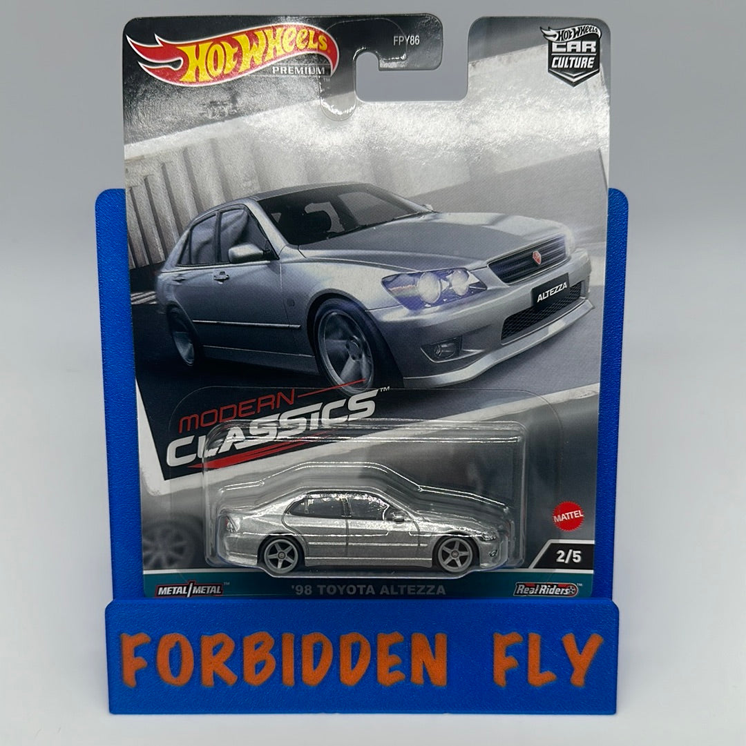 Hot Wheels Car Culture Premium - Modern Classics Series 4 Single - #2/5 - Silver ‘98 Toyota Altezza