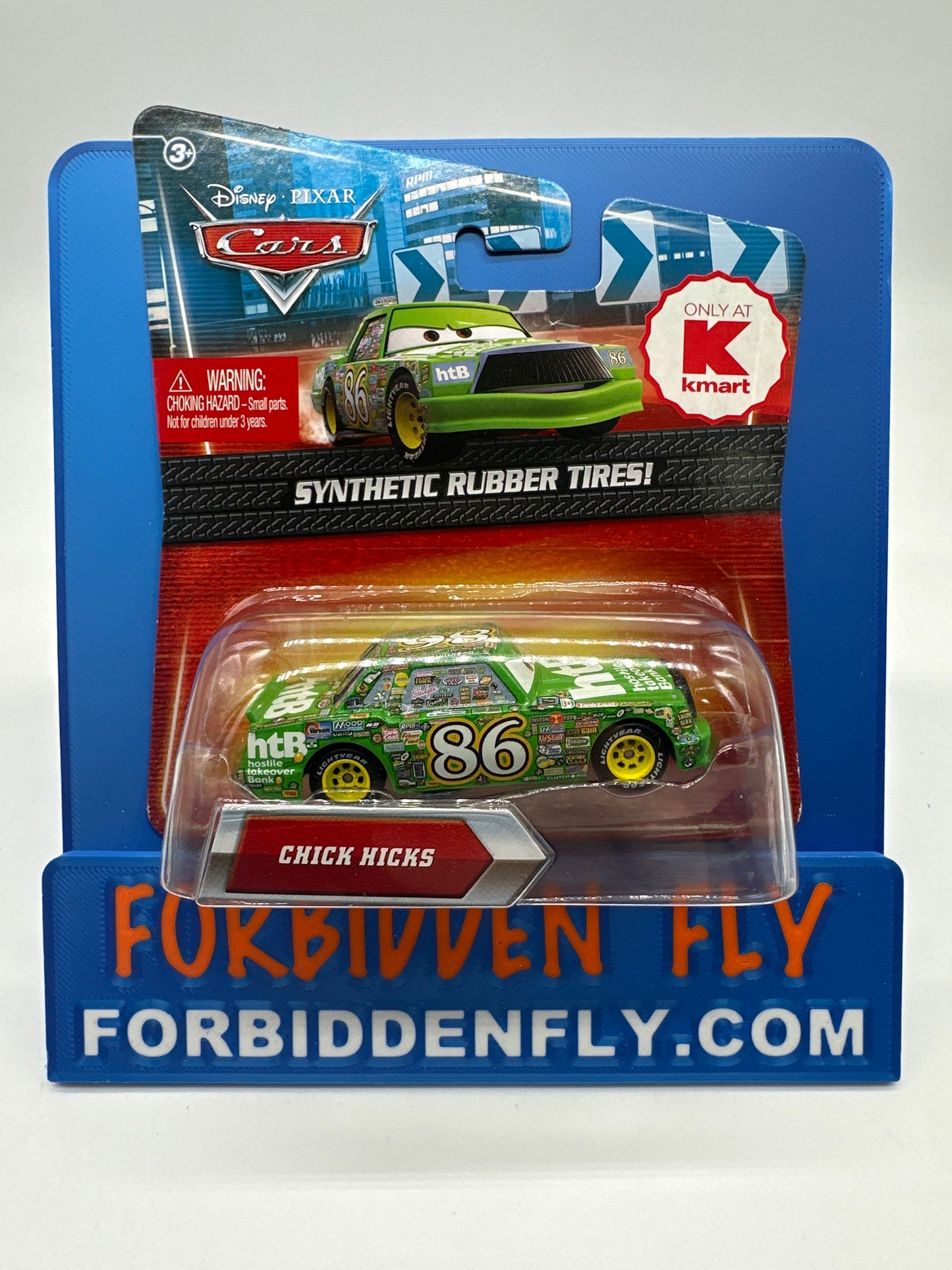 Disney Pixar Cars Movie - K Mart Exclusive - Chick Hicks with Synthetic Rubber Tires