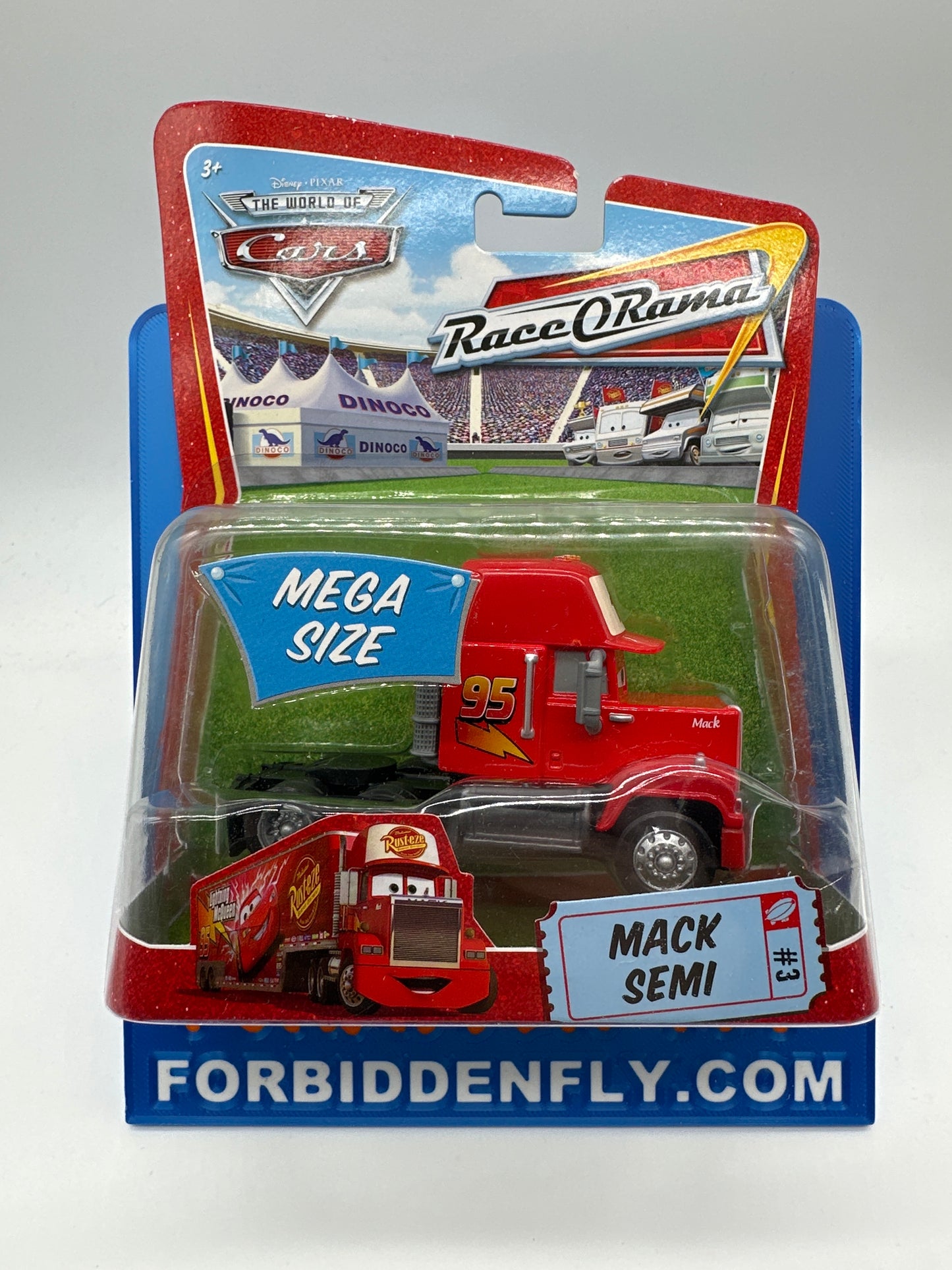 Disney Pixar Cars Movie - Race O Rama - Mega (Deluxe) Size Mack Semi Cab