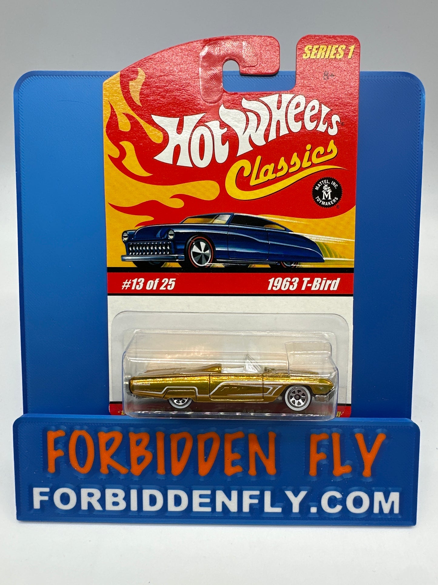 Hot Wheels Classics - Series 1 #13 of 25 - Gold 1963 T-Bird