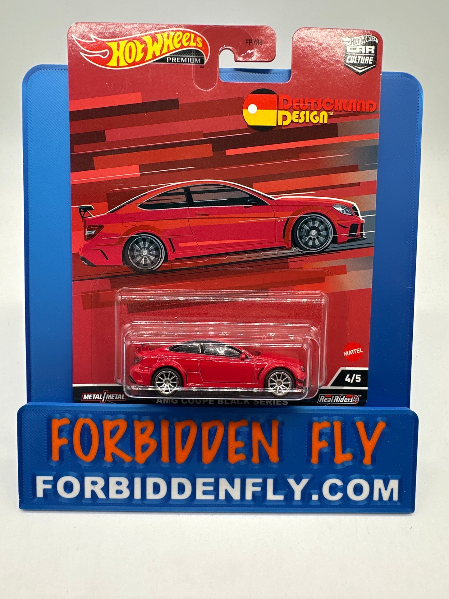 Hot Wheels Car Culture Premium - Deutschland Design Series 2 Single - #4/5 - ‘12 Mercedes-Benz C63 AMG Coupe Black Series