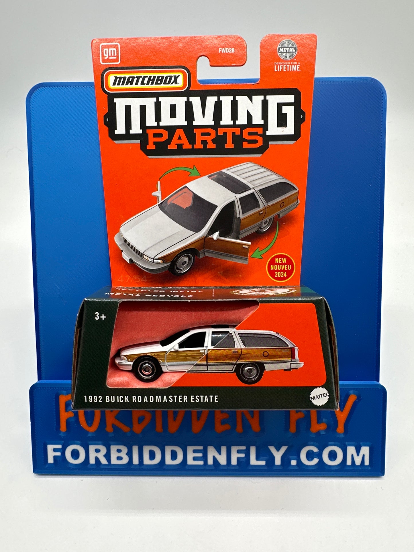 Matchbox Moving Parts Series - 1992 Buick Roadmaster Estate - White