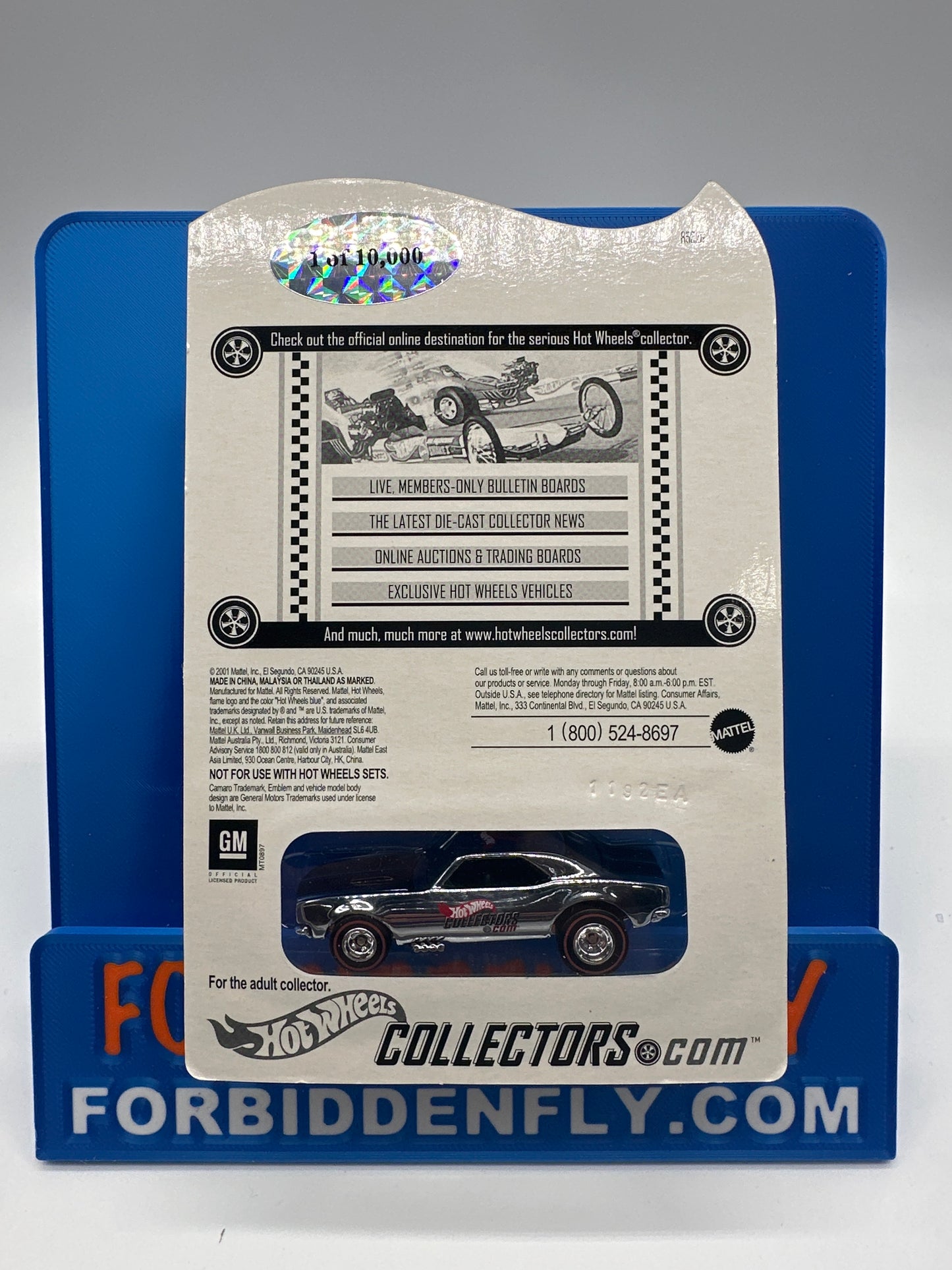 Hot Wheels 2002 RLC Red Line Club - Chrome ‘67 Camaro