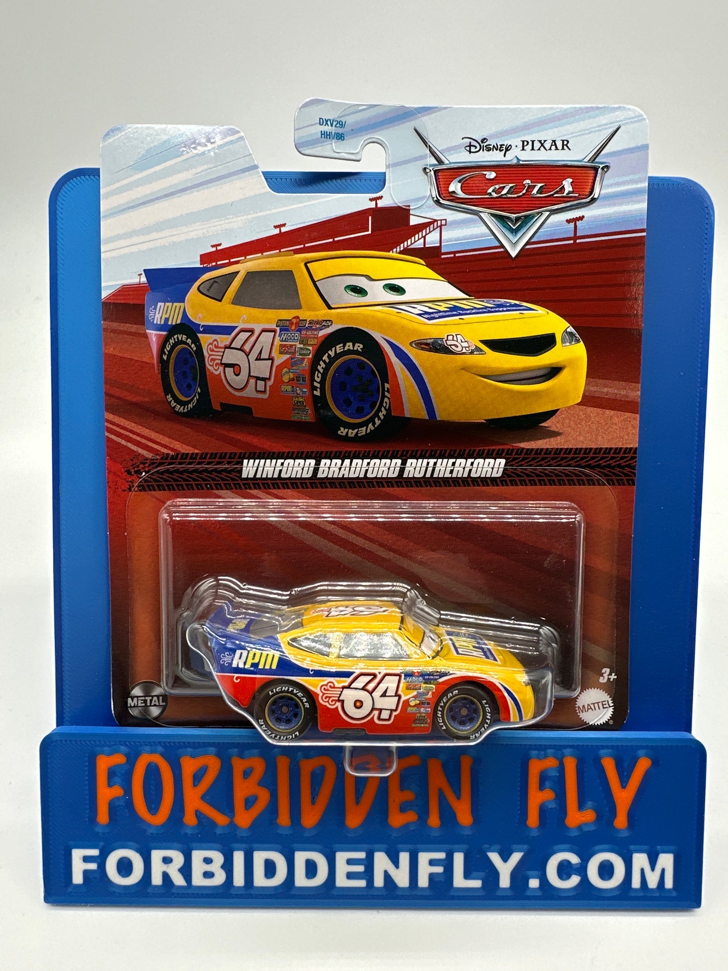 Disney Pixar Cars Movie - 2024 Telease - Piston Cup Racer #64 Winford Bradford Rutherford