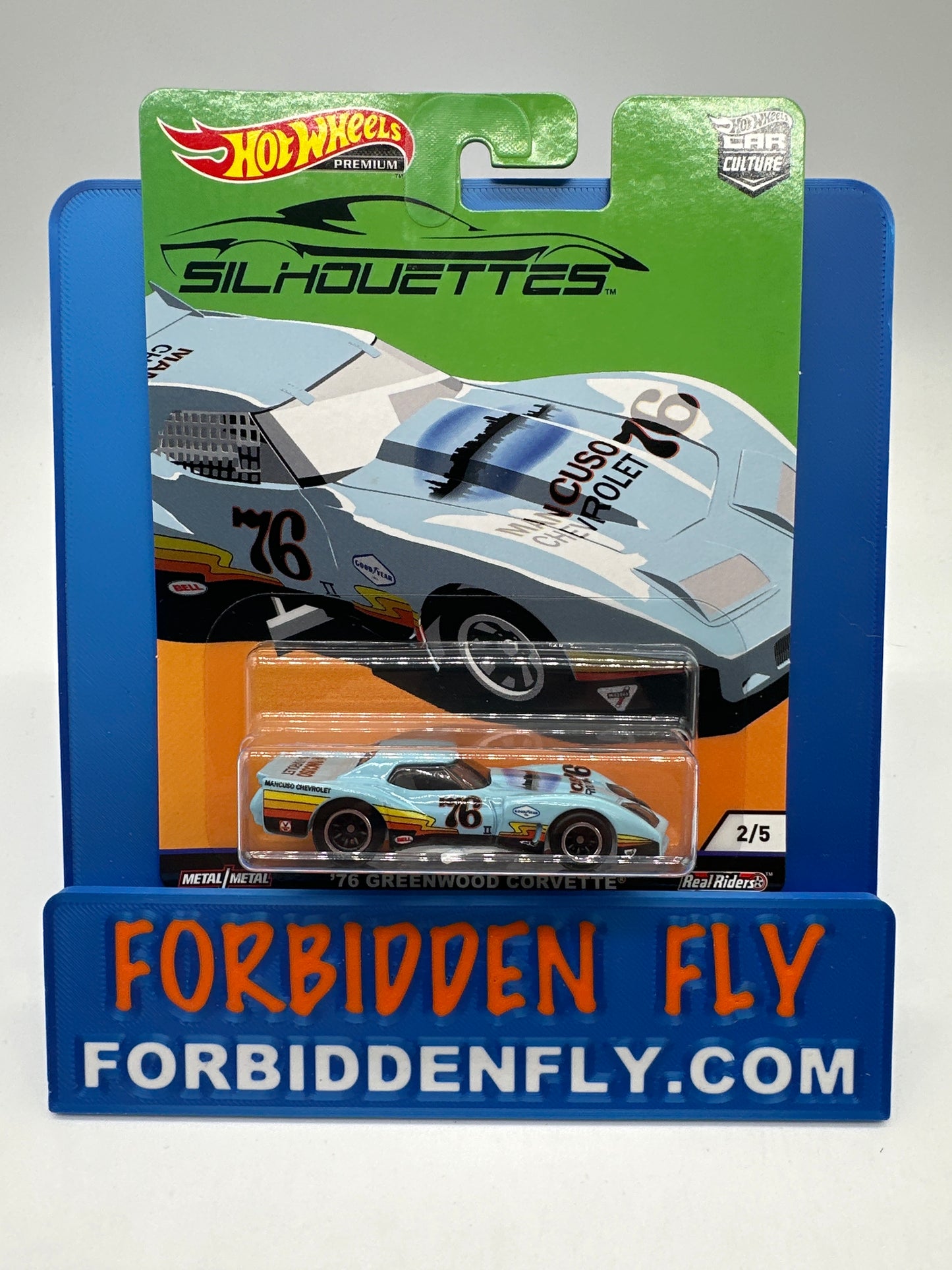 Hot Wheels Car Culture Premium - Silhouettes Series Single #2/5 - ‘76 Greenwood Corvette