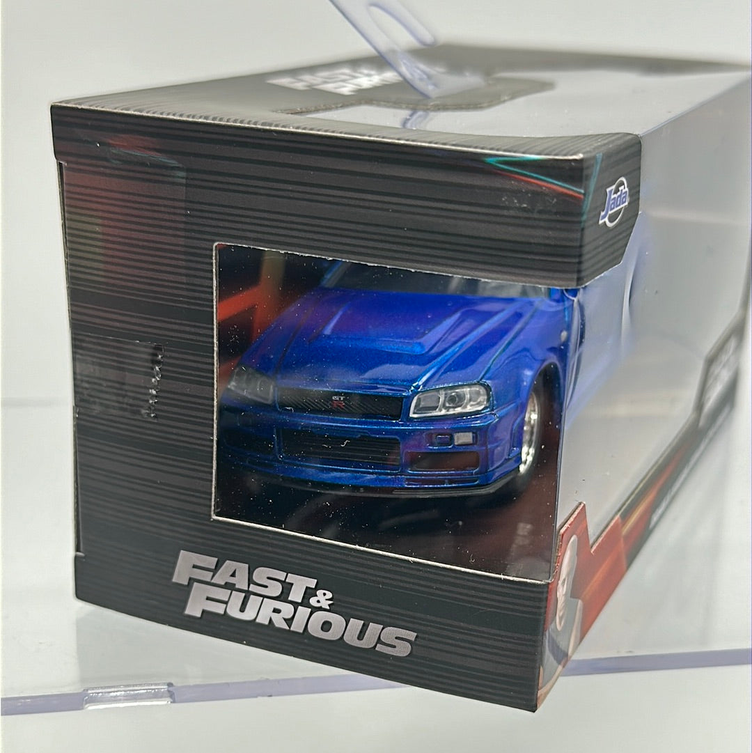 Jada 1:32 Scale - Fast & Furious - Brian’s Blue Nissan GT-R (BNR34)