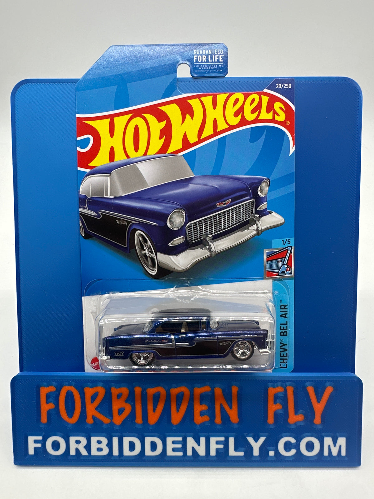 Hot Wheels Super Treasure Hunt - 2022 A Case - ‘55 Chevy (Blue)