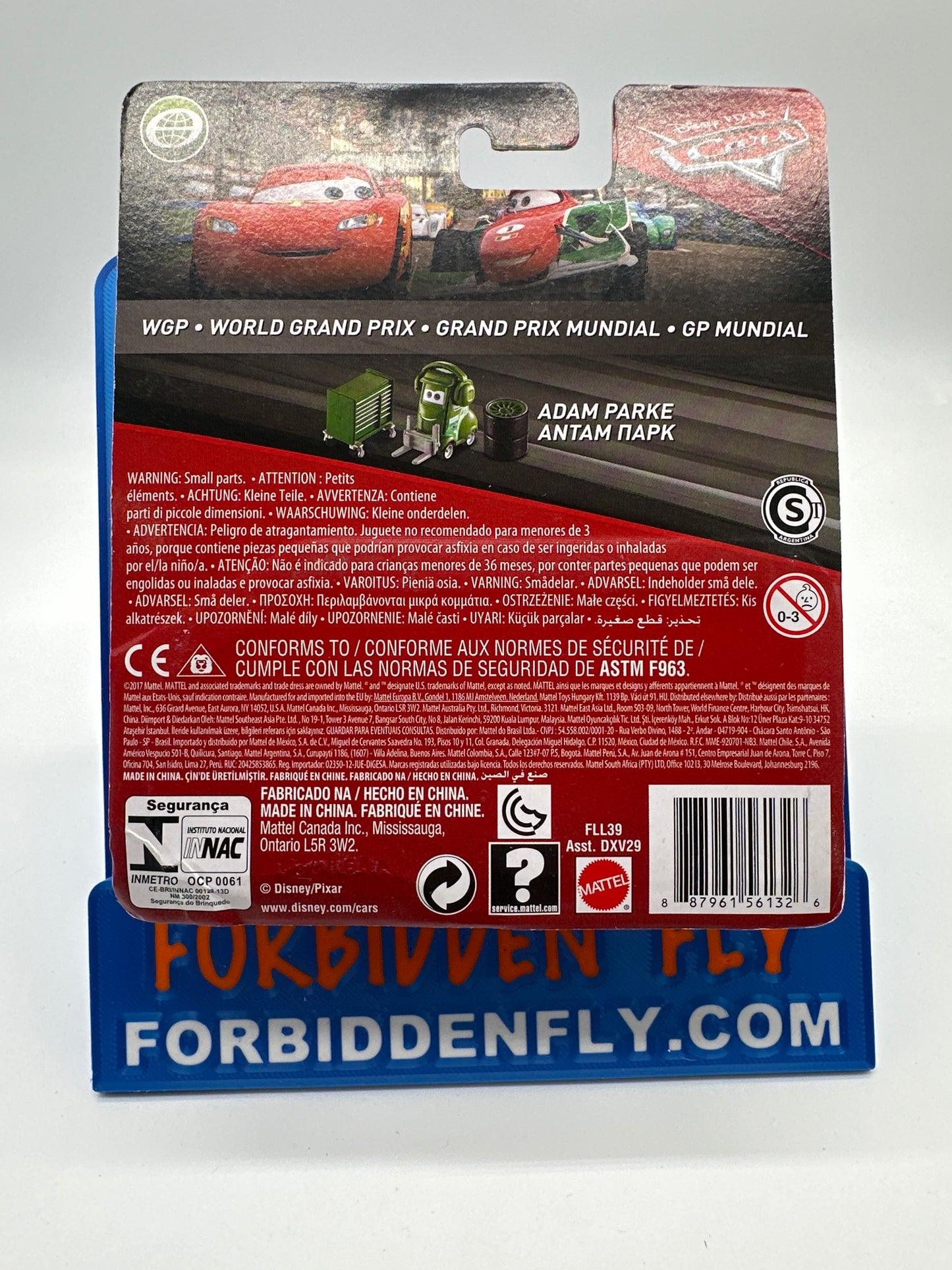 Disney Pixar Cars Movie - World Grand Prix Series - Adam Parke