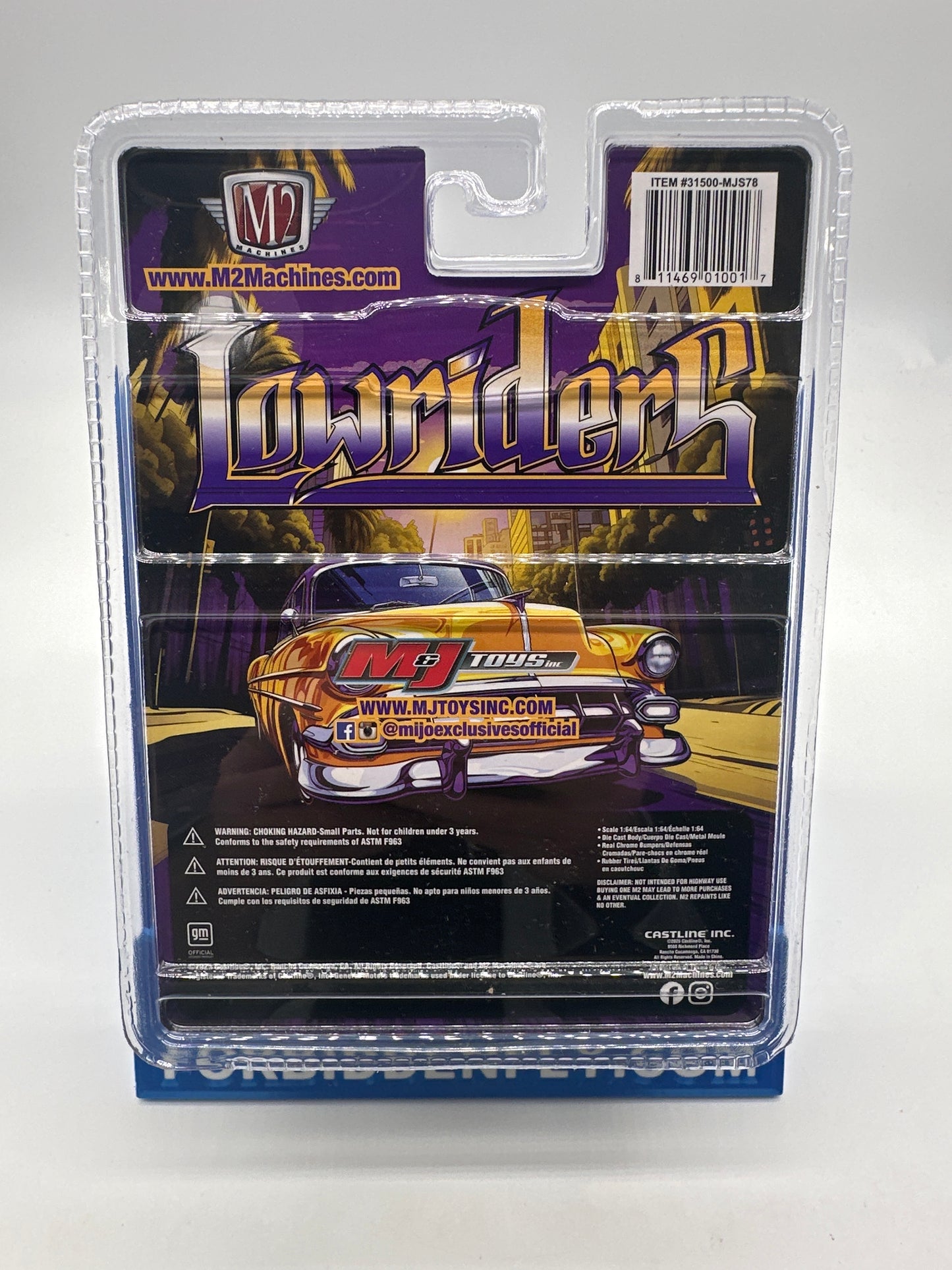 M2 Machines 2025 Mijo Exclusive - 1954 Chevrolet Bel Air Lowrider - MJS78 - CHASE