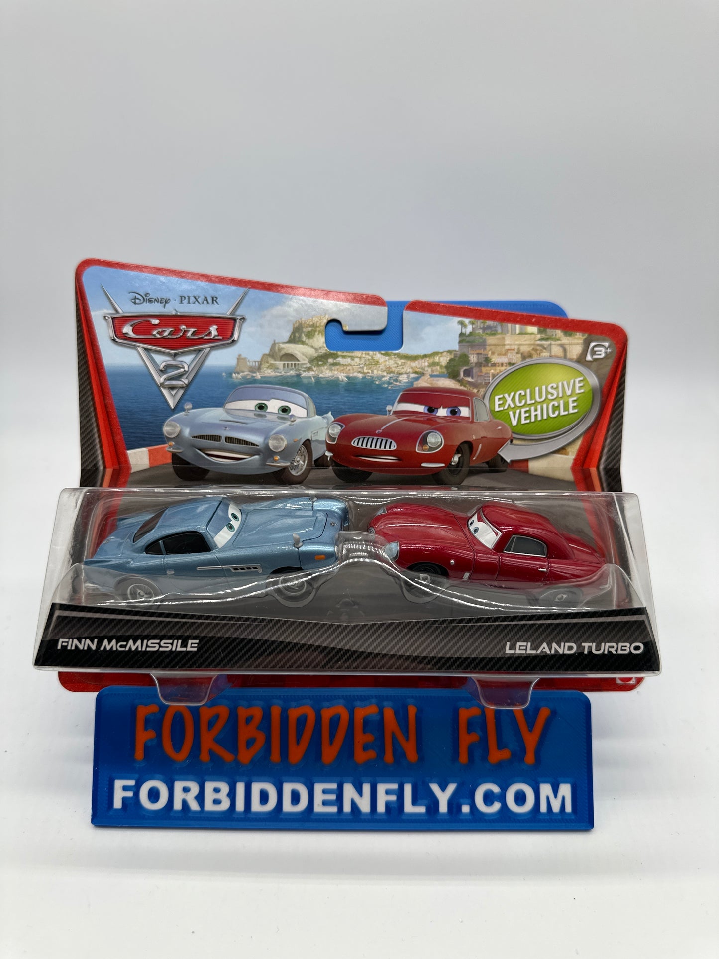 Disney Pixar Cars Movie - Cars 2 Two Pack - Finn McMissile & Leland Turbo