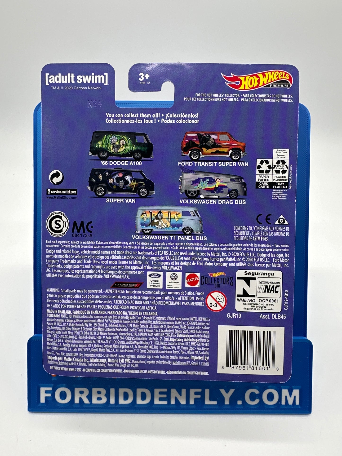 Hot Wheels Premium - Pop Culture 2021 Rick & Morty Series Single #4/5 - Volkswagen Drag Bus